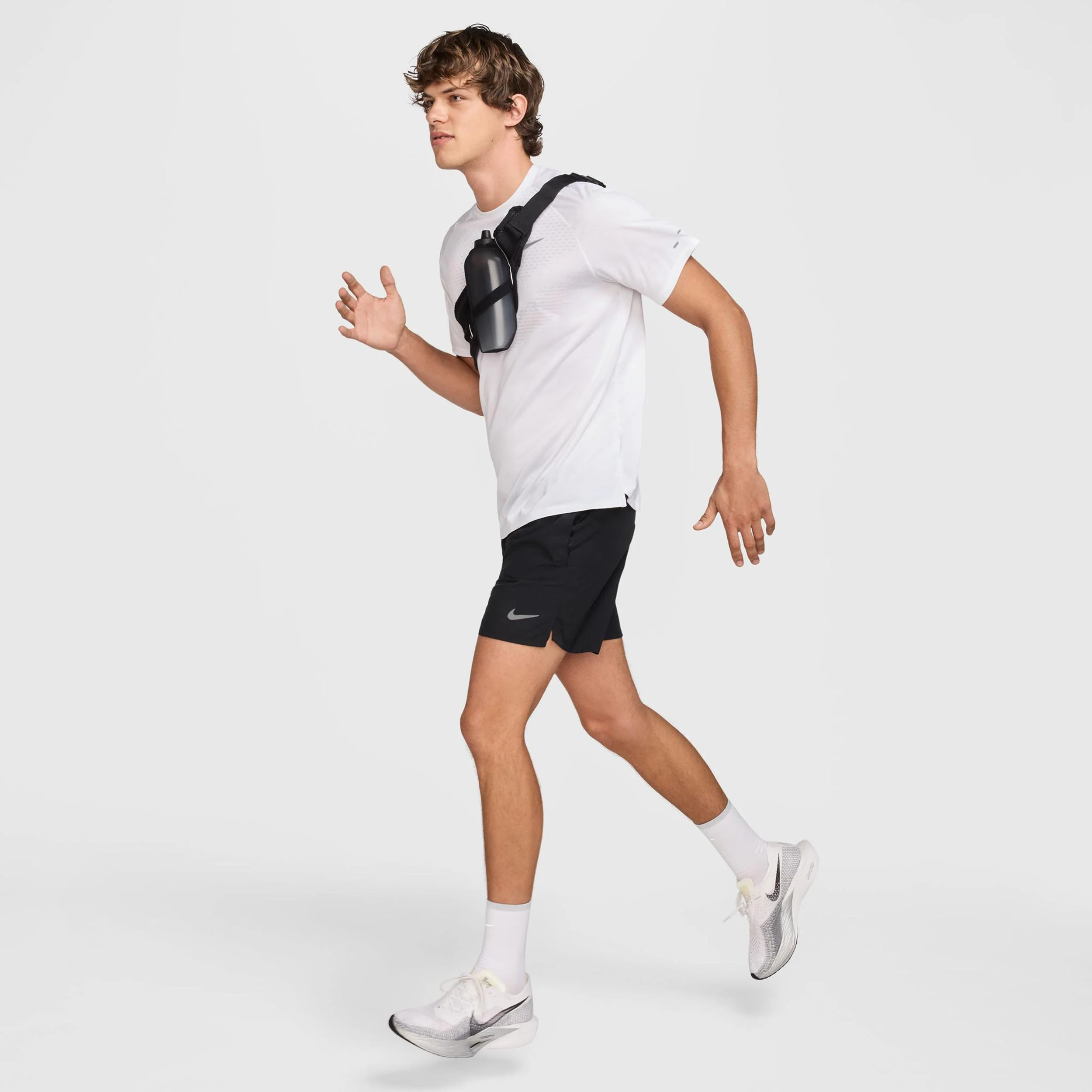 Stride Laufshirt Herren - weiß - Image 5