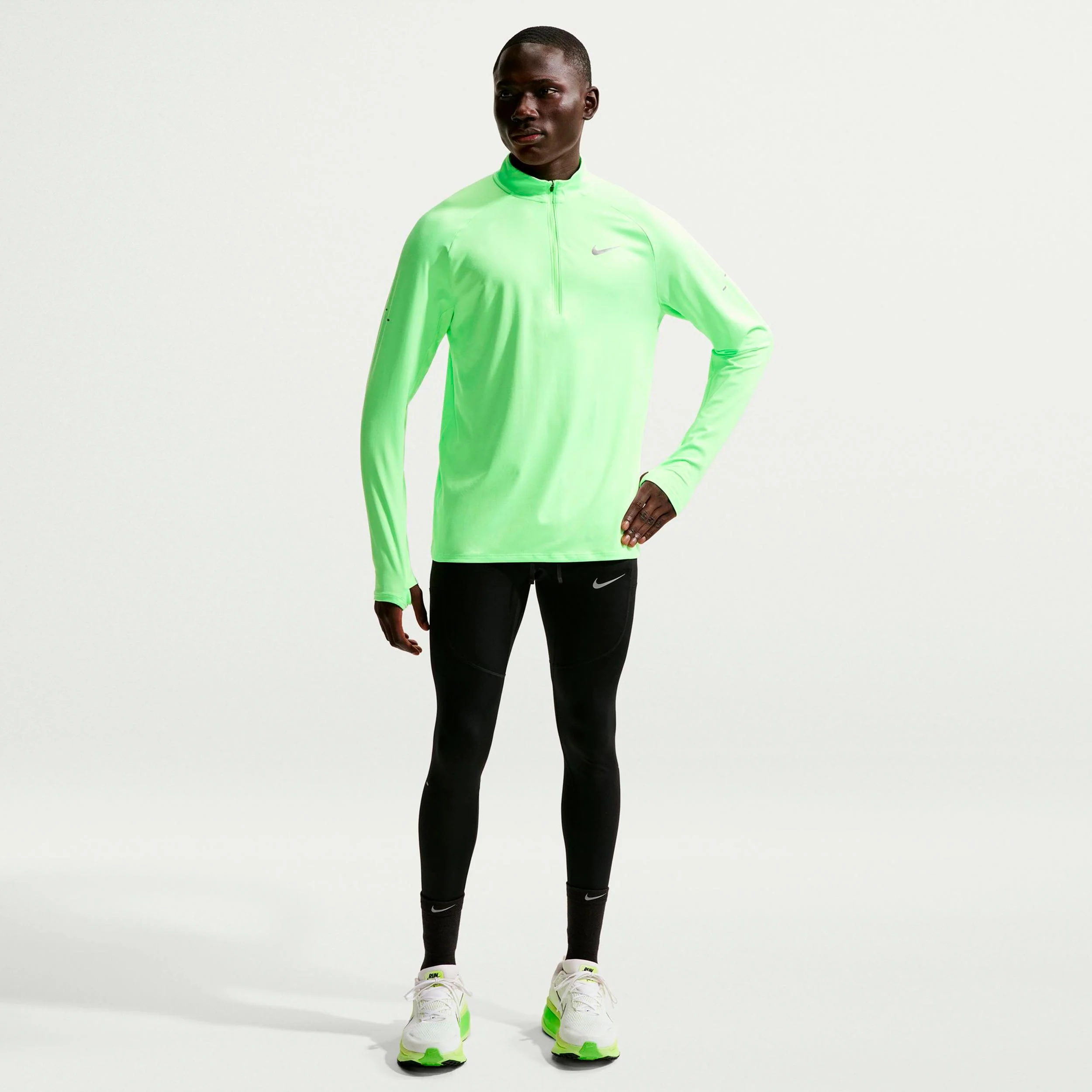 Stride Lauftight Herren - schwarz, silber - Image 4