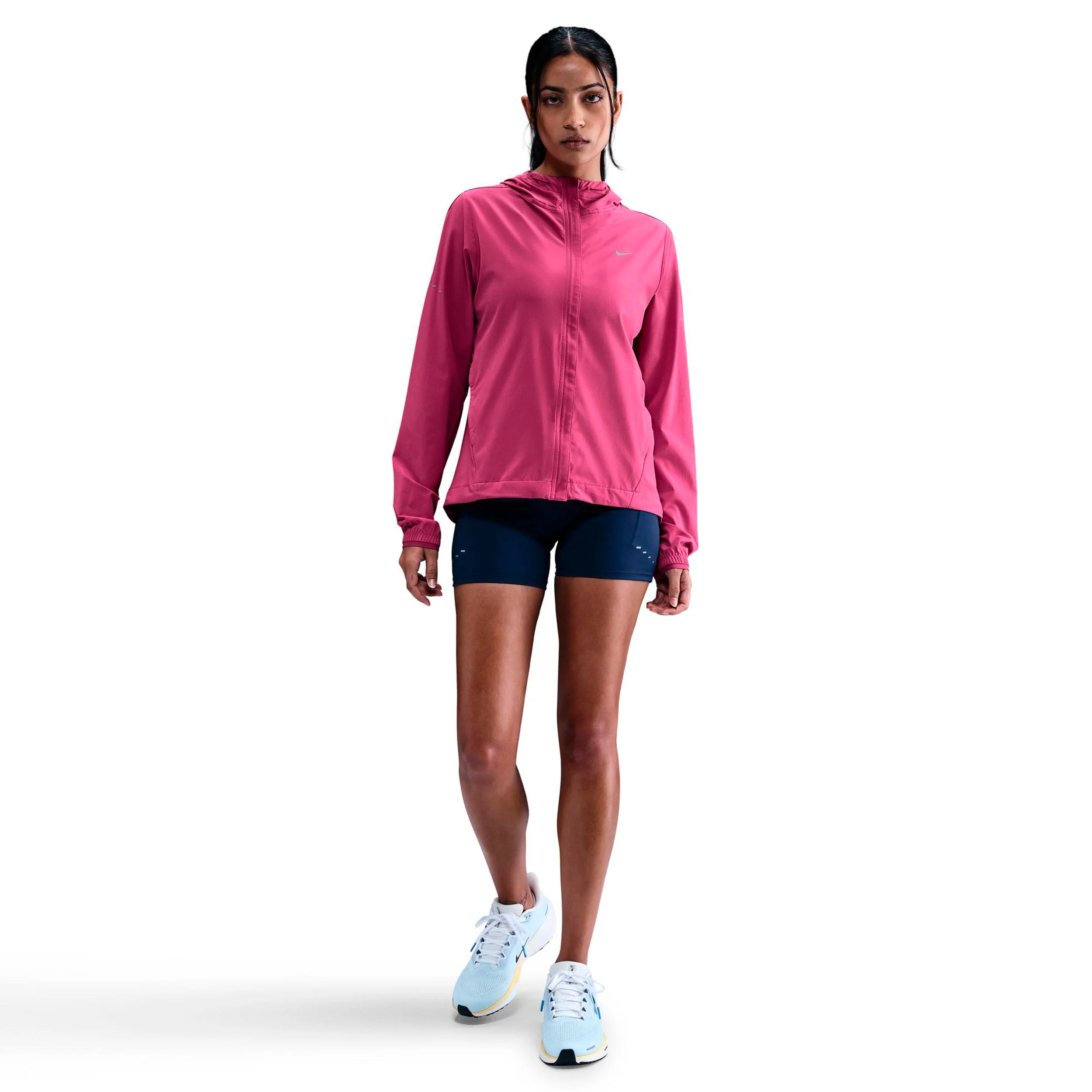 Swift Laufjacke Damen - berry, silber - Image 2