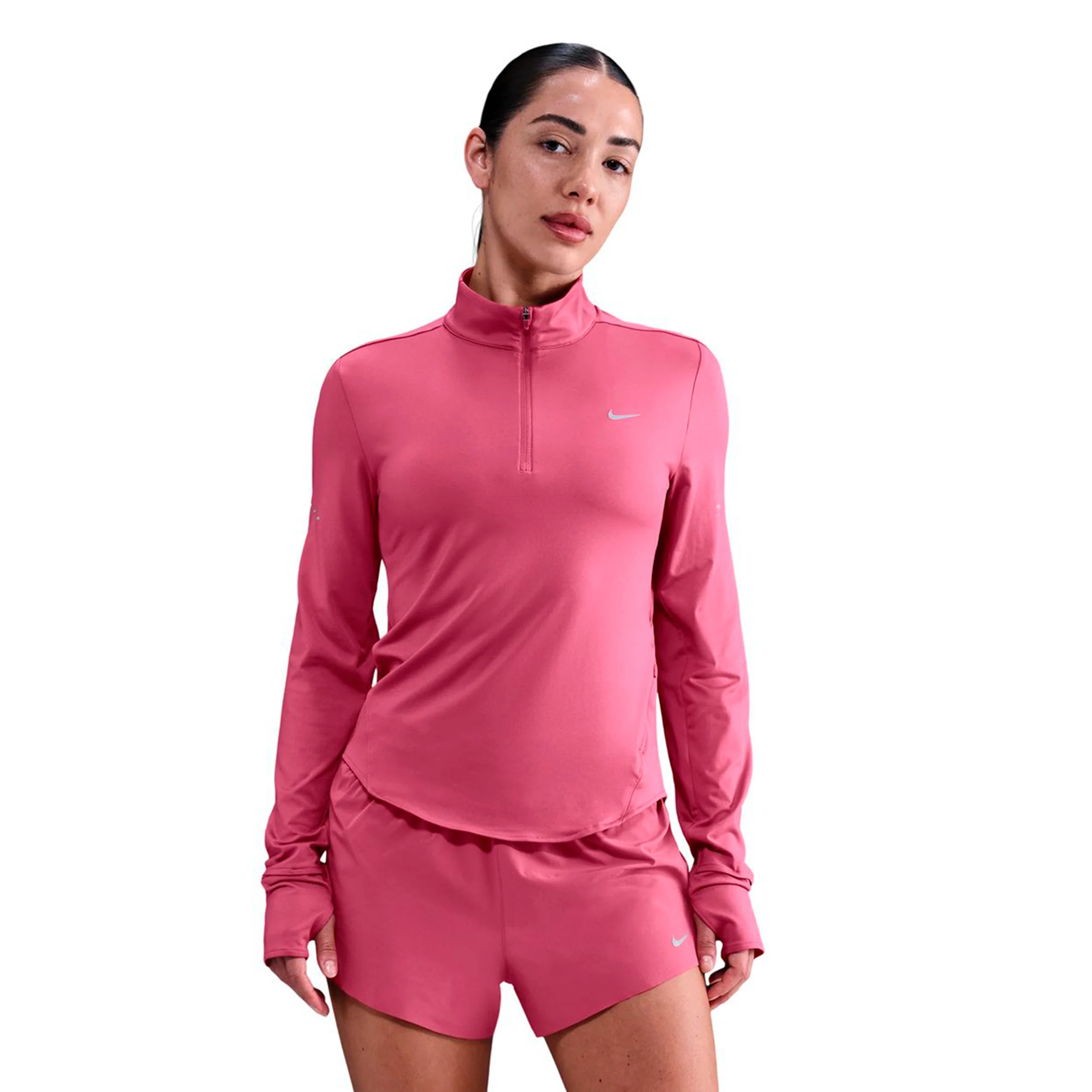 Swift Laufshirt Damen - berry, silber