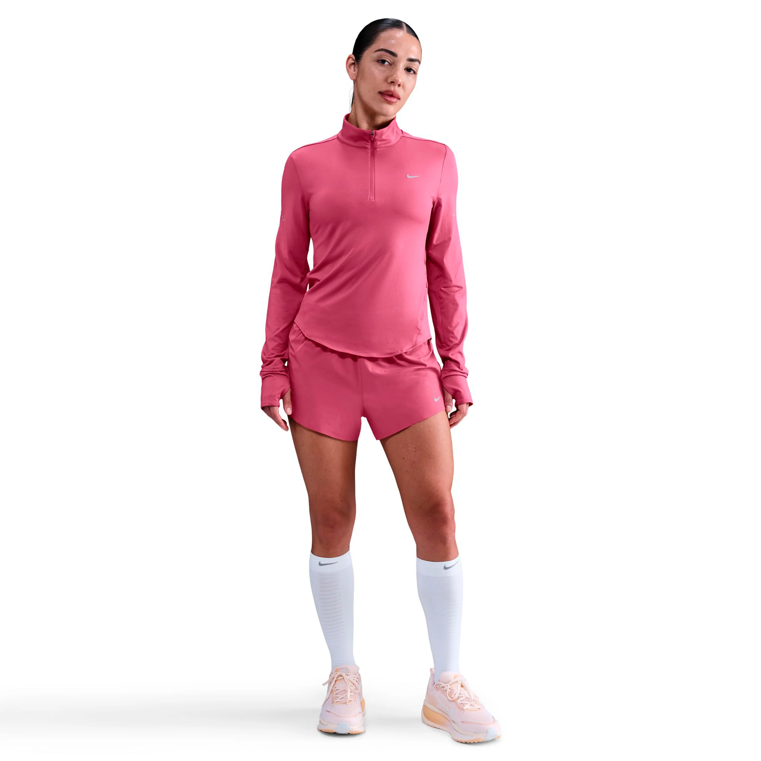 Swift Laufshirt Damen - berry, silber - Image 2