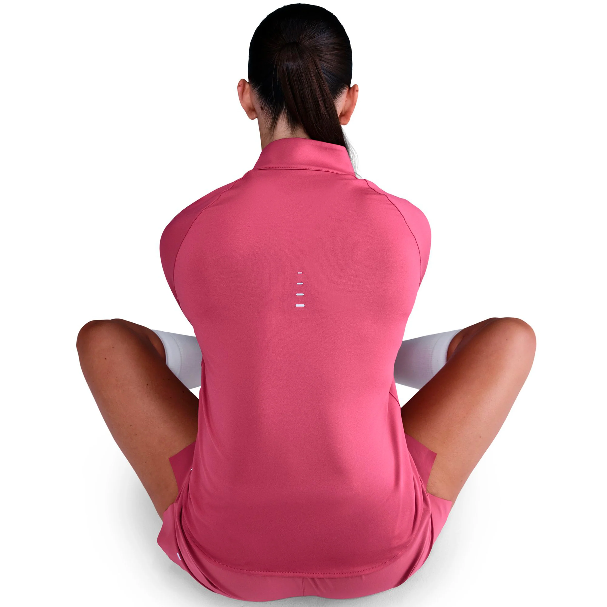 Swift Laufshirt Damen - berry, silber - Image 5