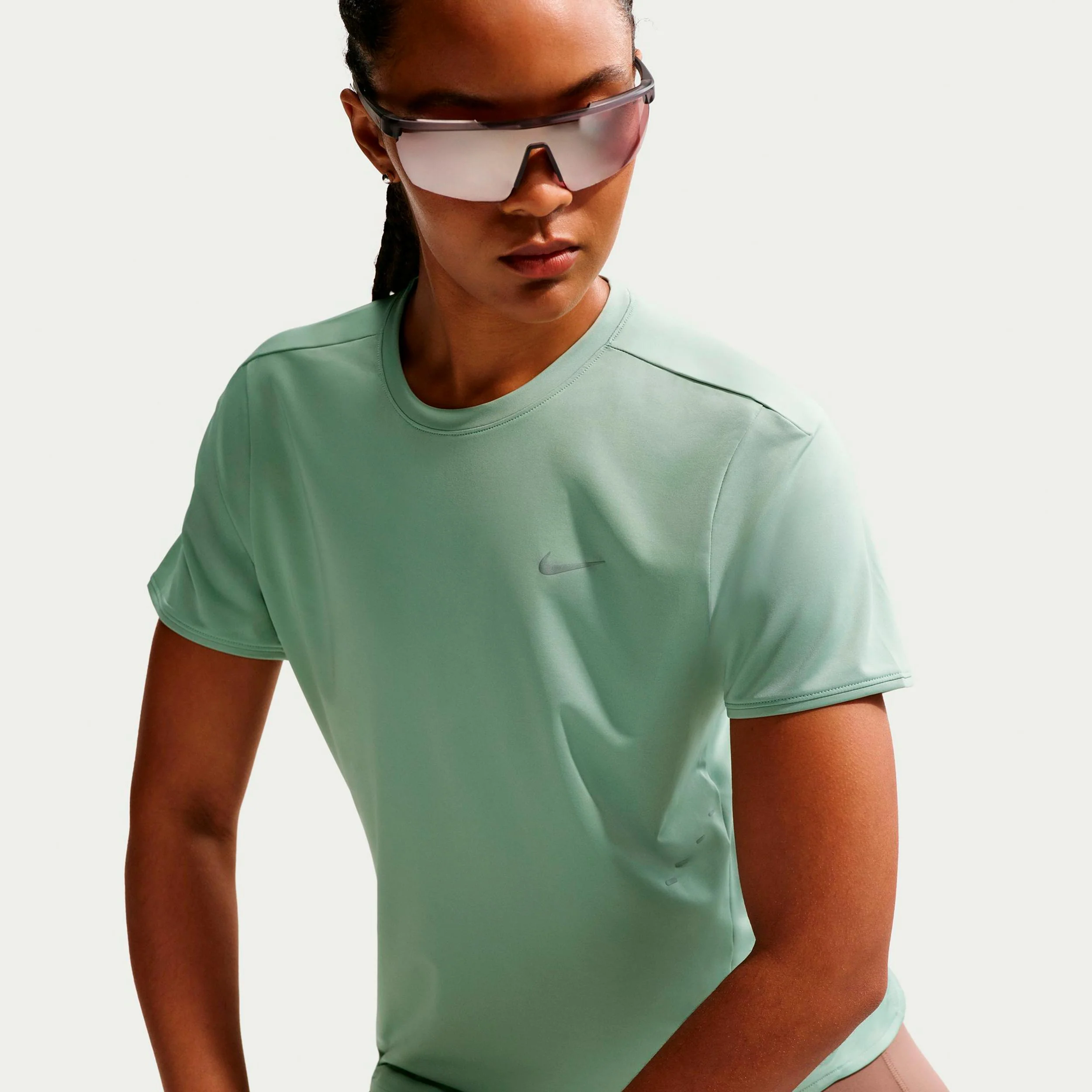 Swift Laufshirt Damen - hellgrün, silber - Image 5