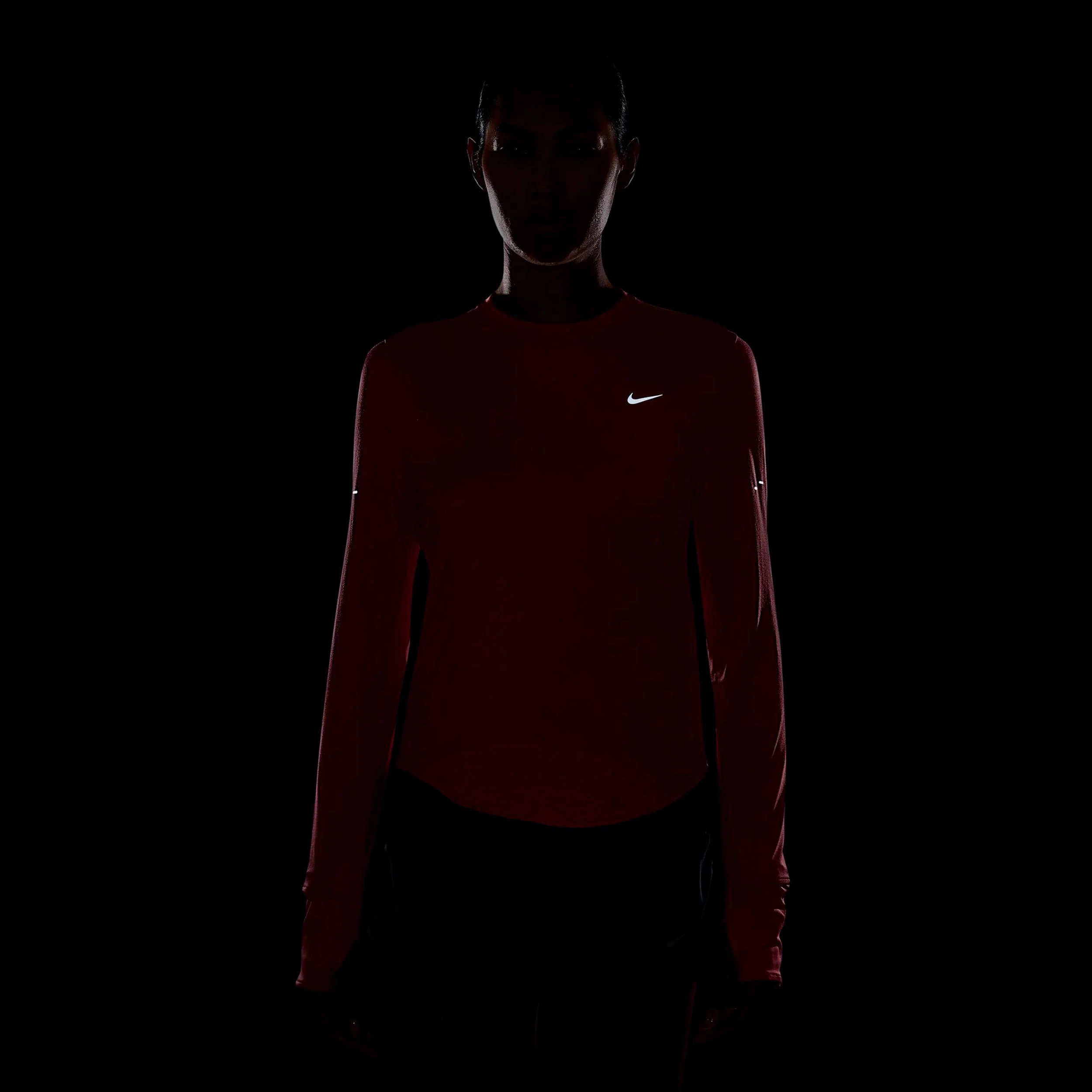 Swift Laufshirt Damen - koralle, silber - Image 3