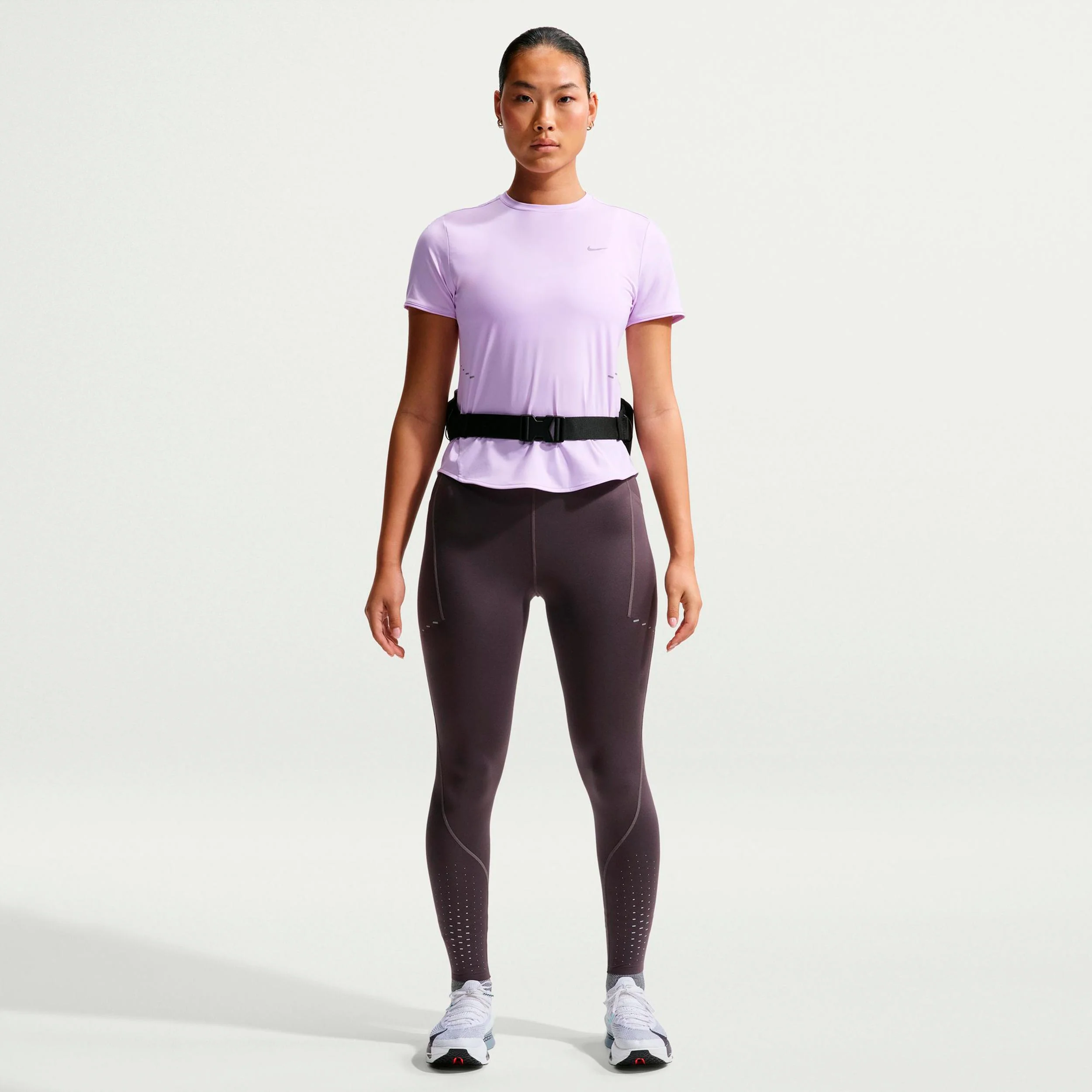 Swift Laufshirt Damen - lila, silber - Image 2