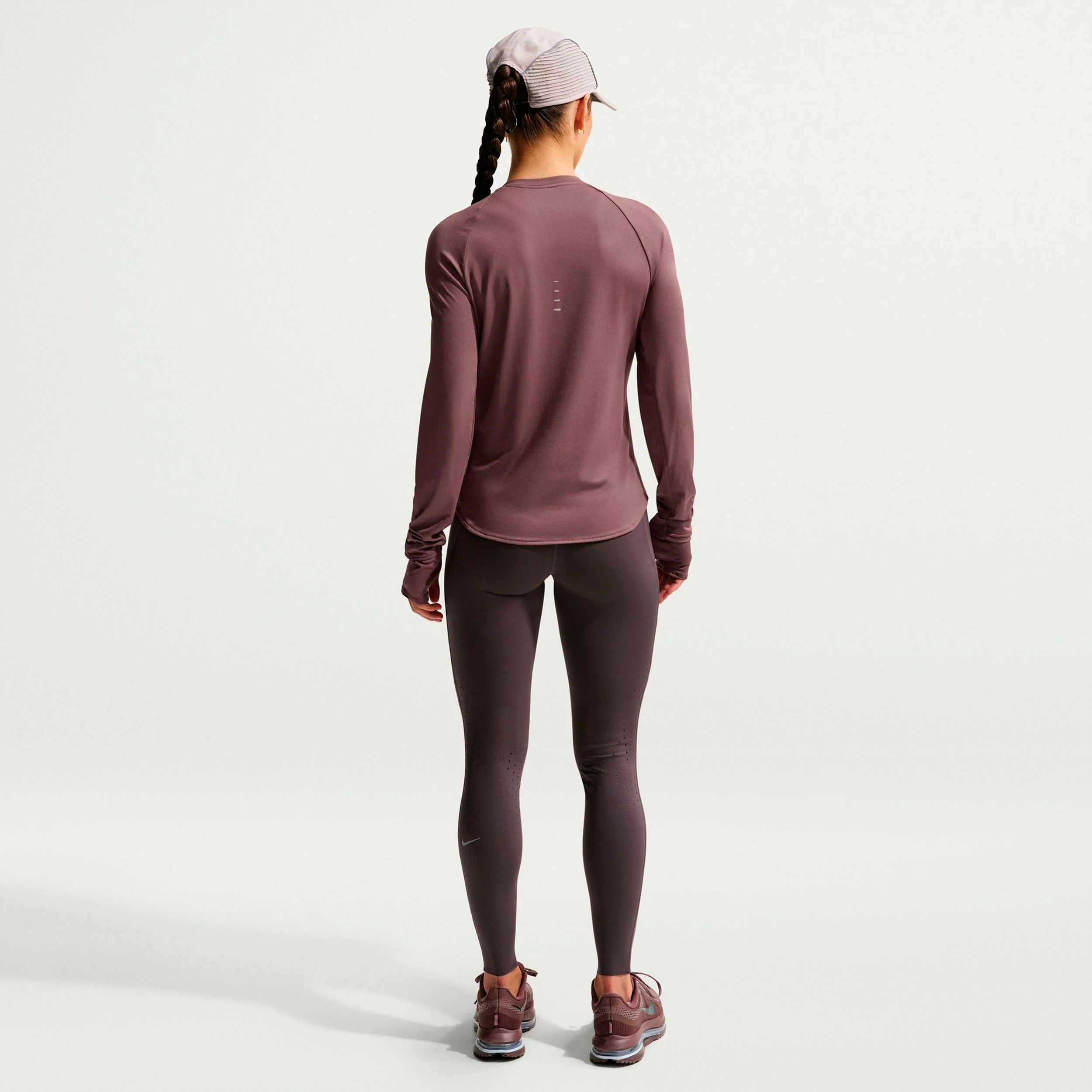 Swift Laufshirt Damen - mauve, silber - Image 3