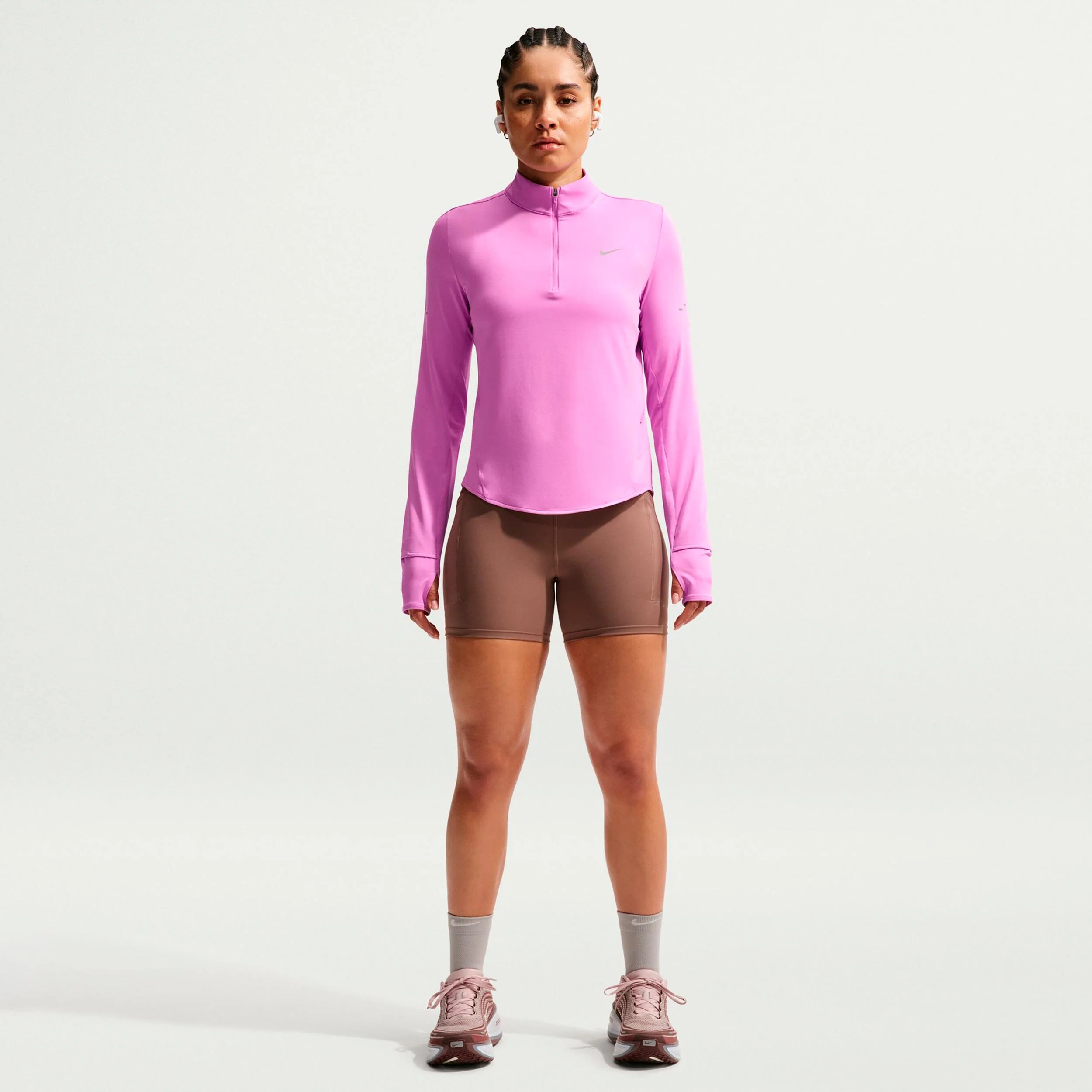 Swift Laufshirt Damen - pink, silber - Image 2