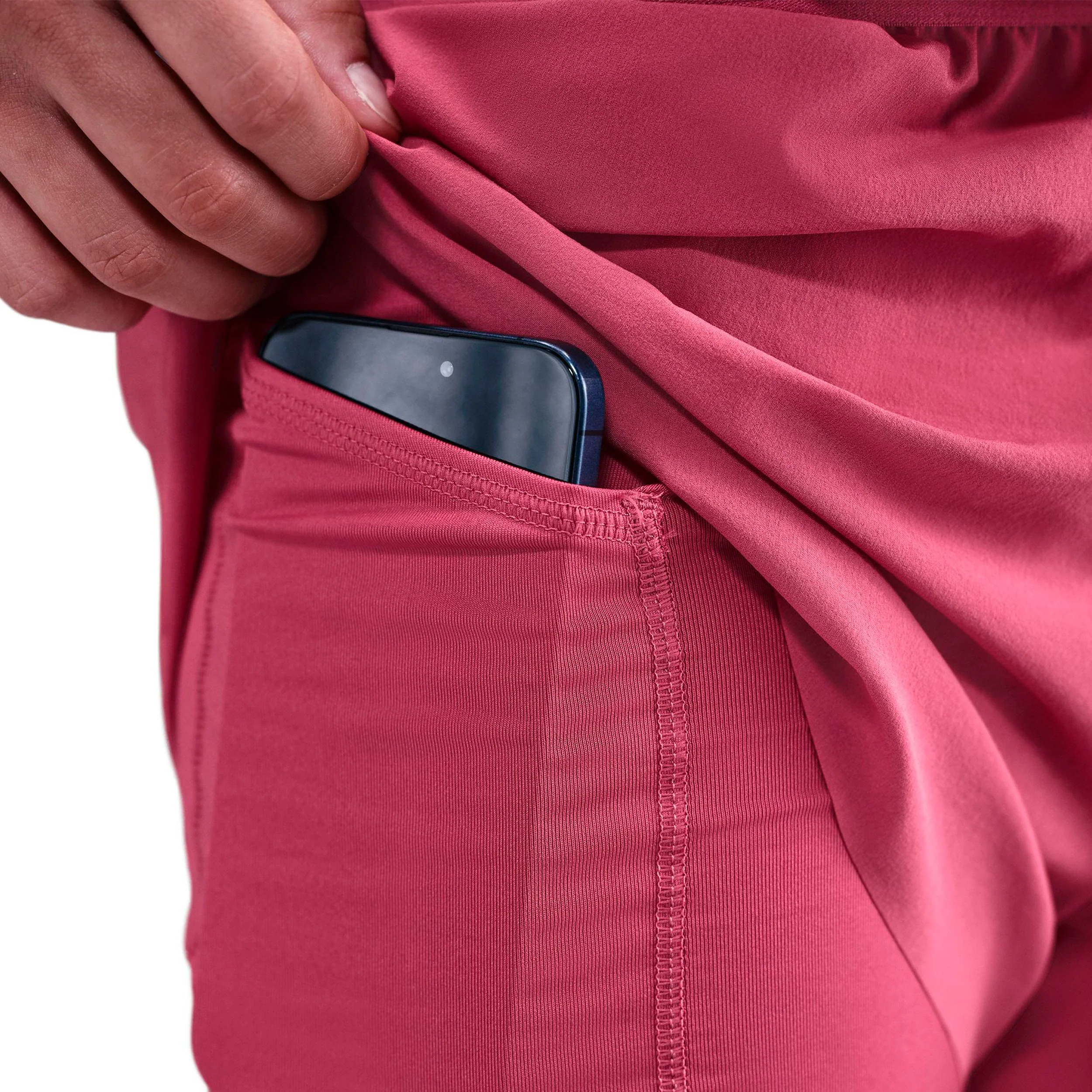 Swift Laufshorts Damen - berry, silber - Image 6