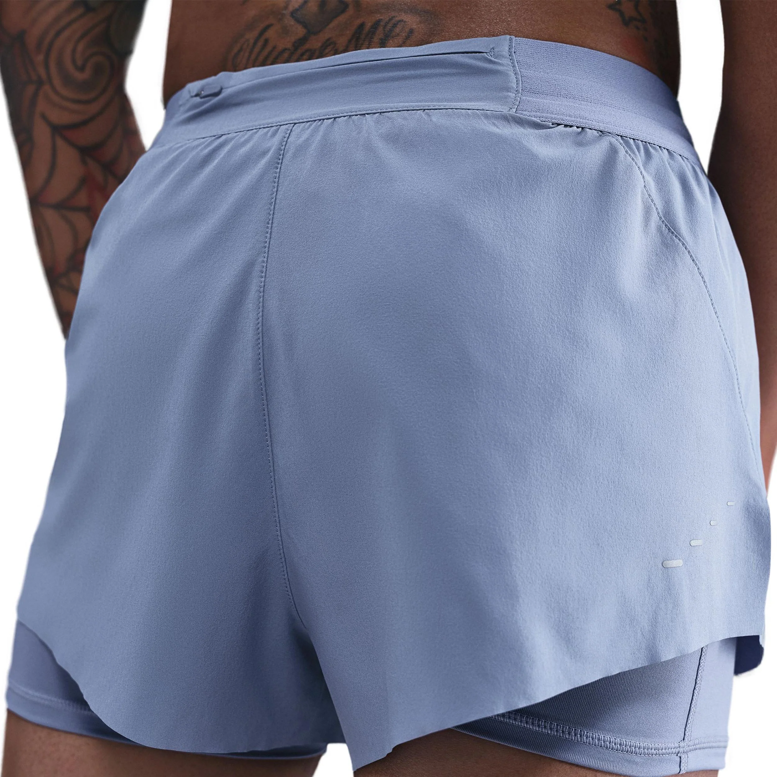 Swift Laufshorts Damen - blaugrau, silber - Image 5