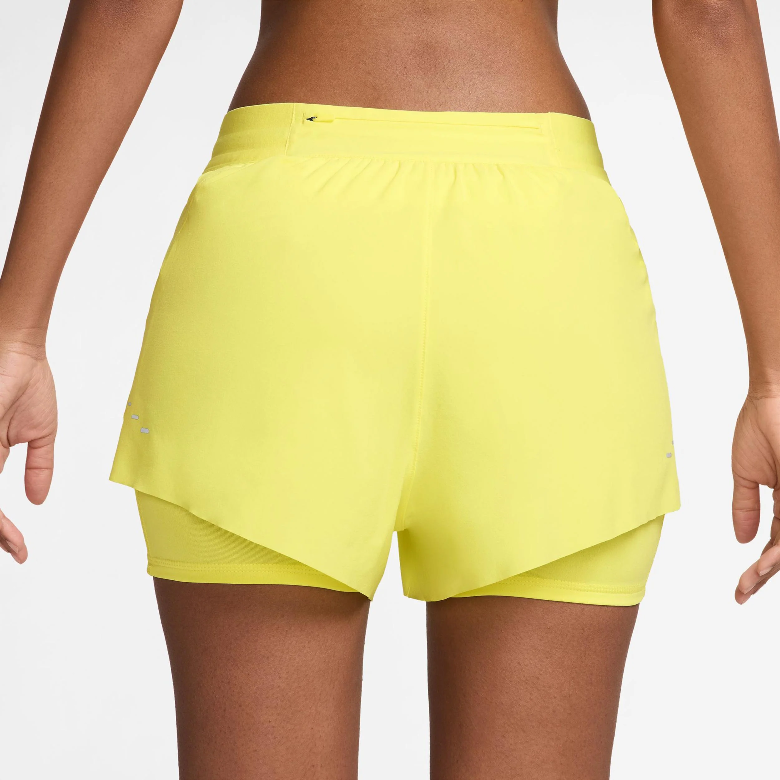 Swift Laufshorts Damen - zitronengelb, silber - Image 2