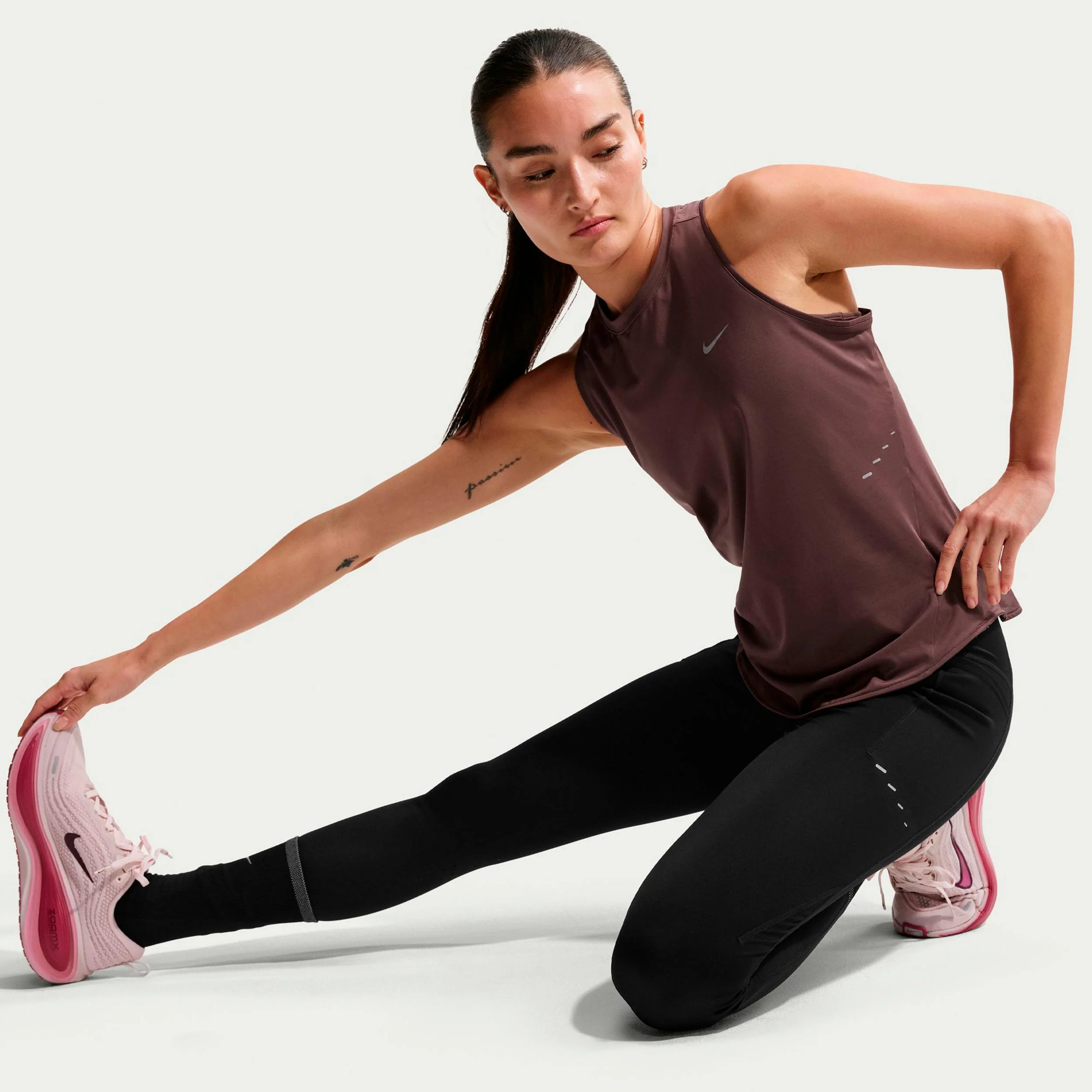 Swift Lauftop Damen - mauve, silber - Image 5