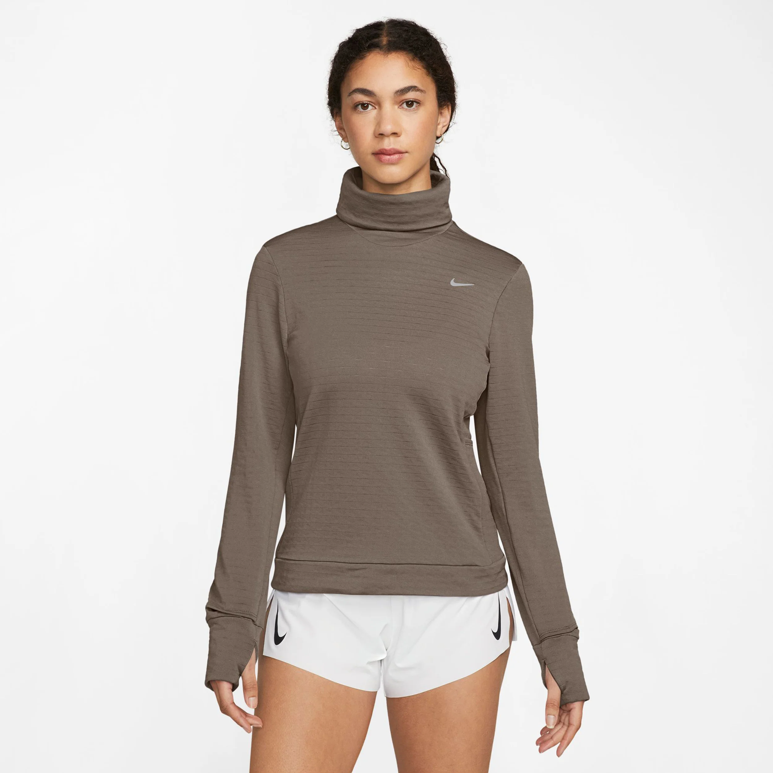Swift Therma-Fit Laufshirt Damen-Braun - Image 6