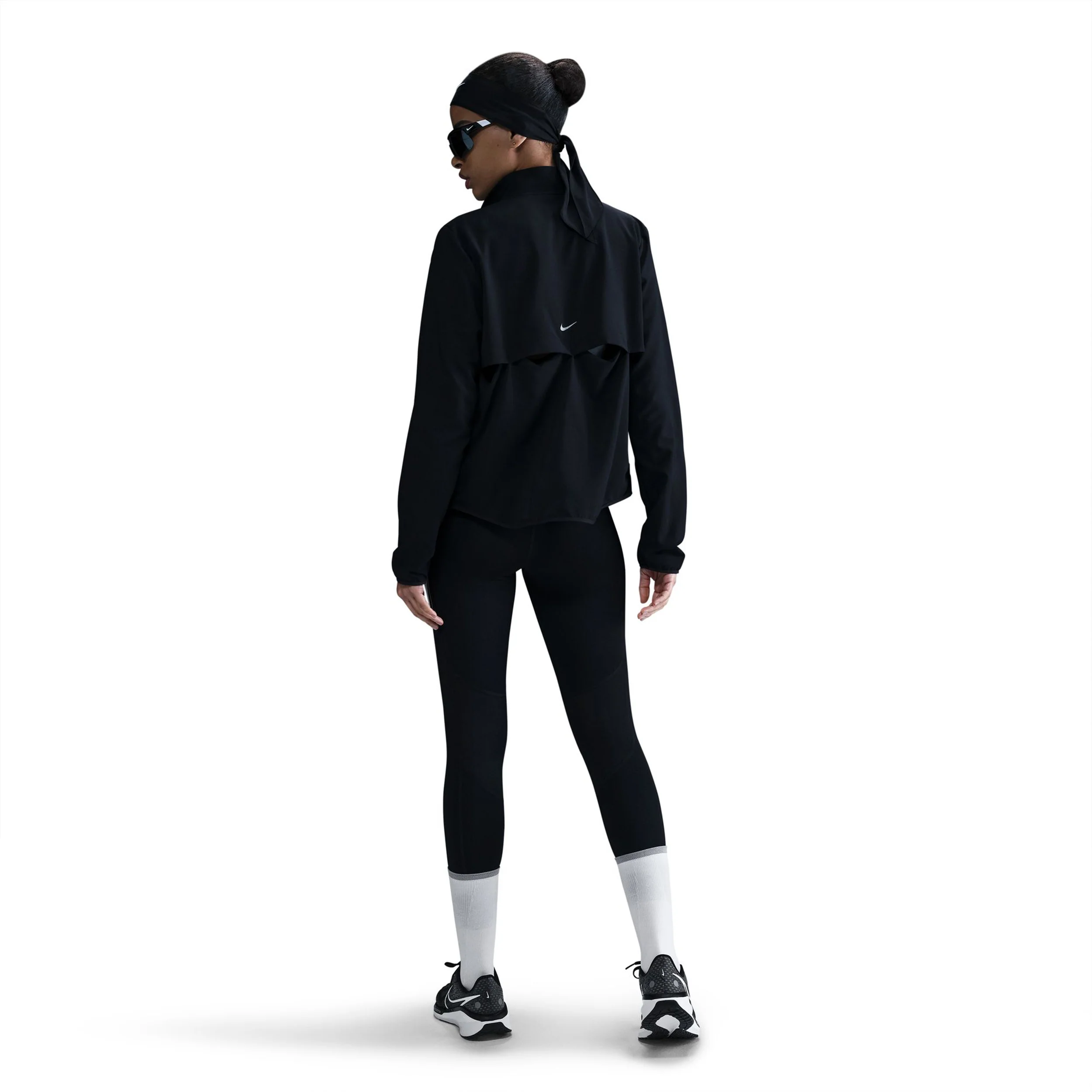 Swoosh Laufjacke Damen-Schwarz - Image 7