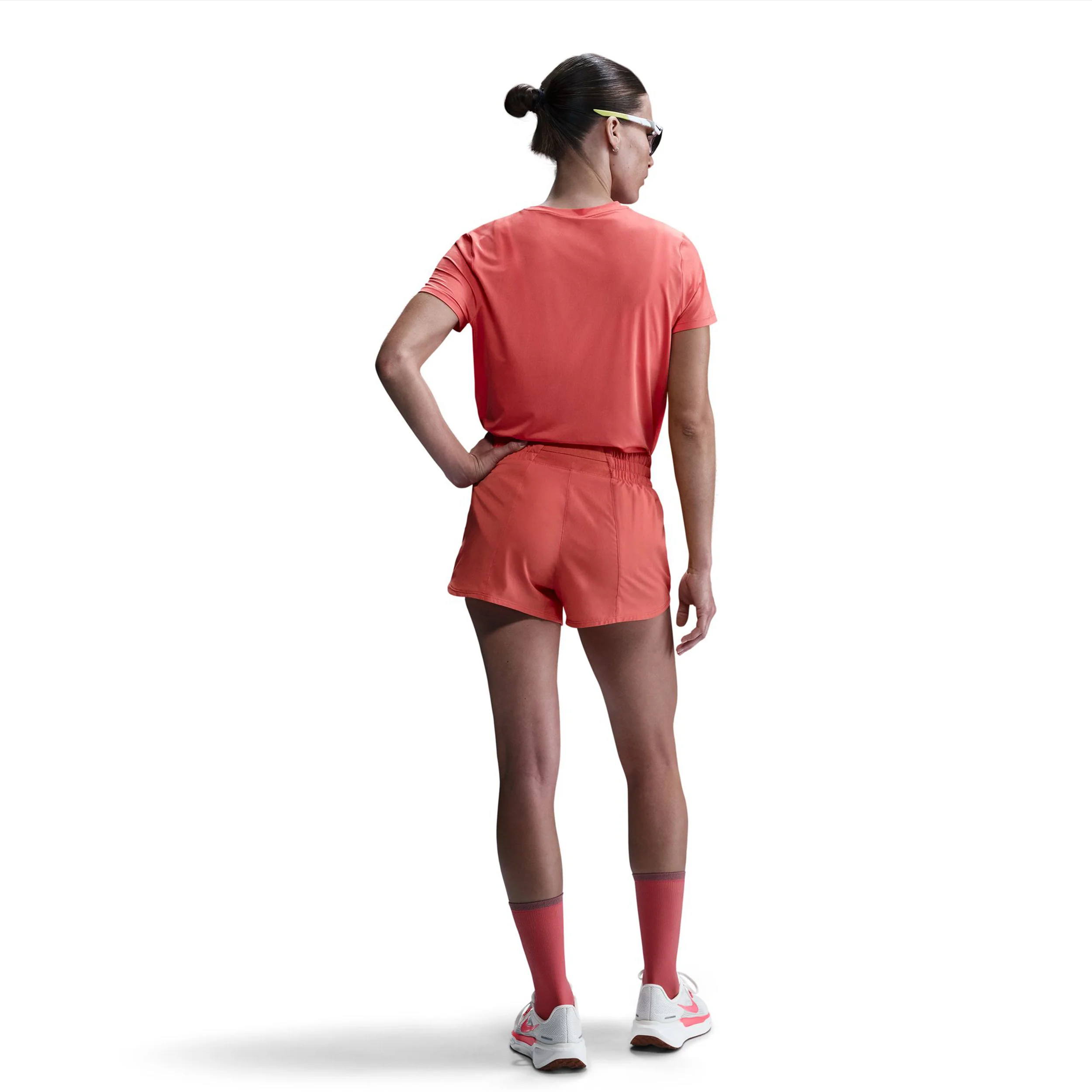 Swoosh Laufshirt Damen-Koralle - Image 5