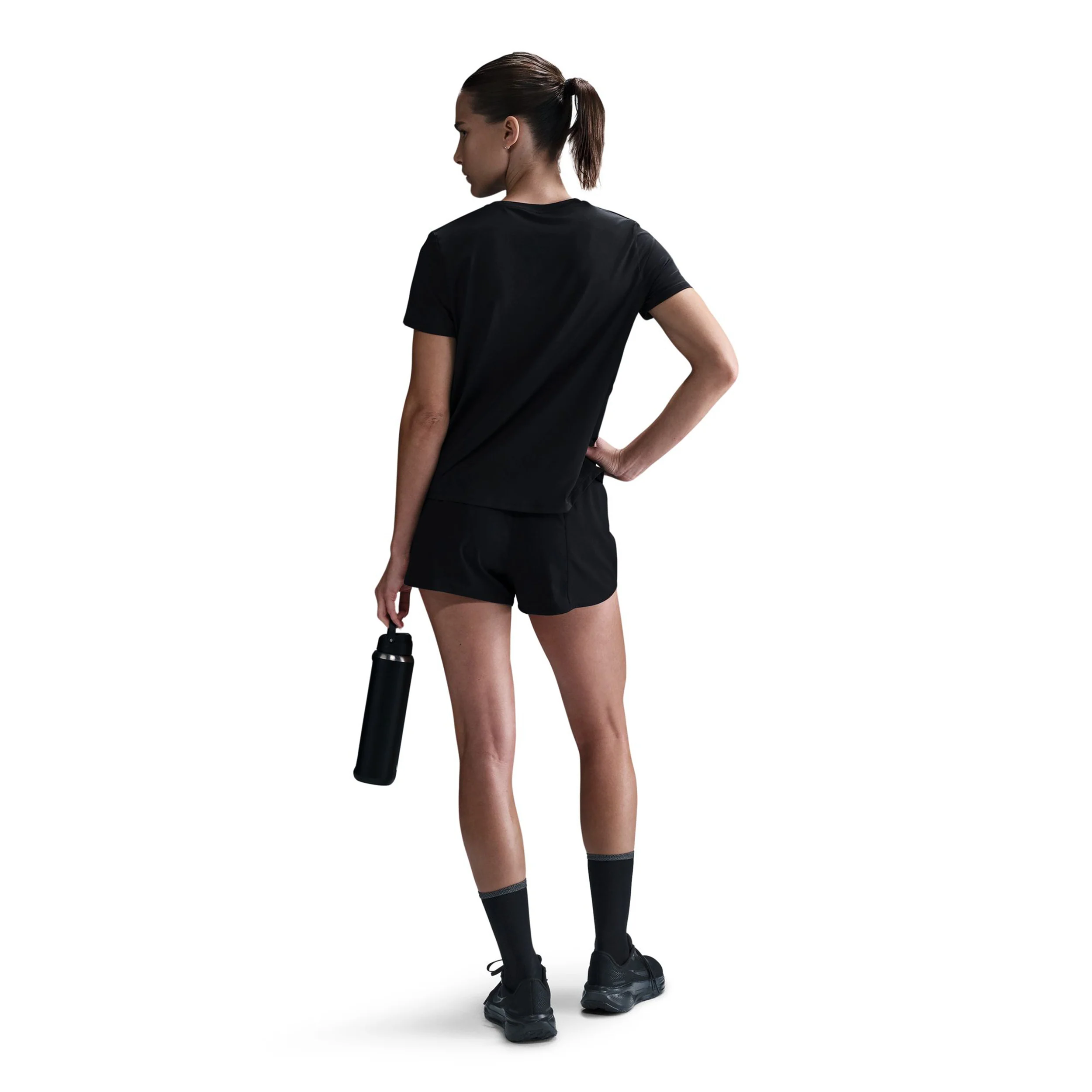Swoosh Laufshirt Damen-Schwarz - Image 5
