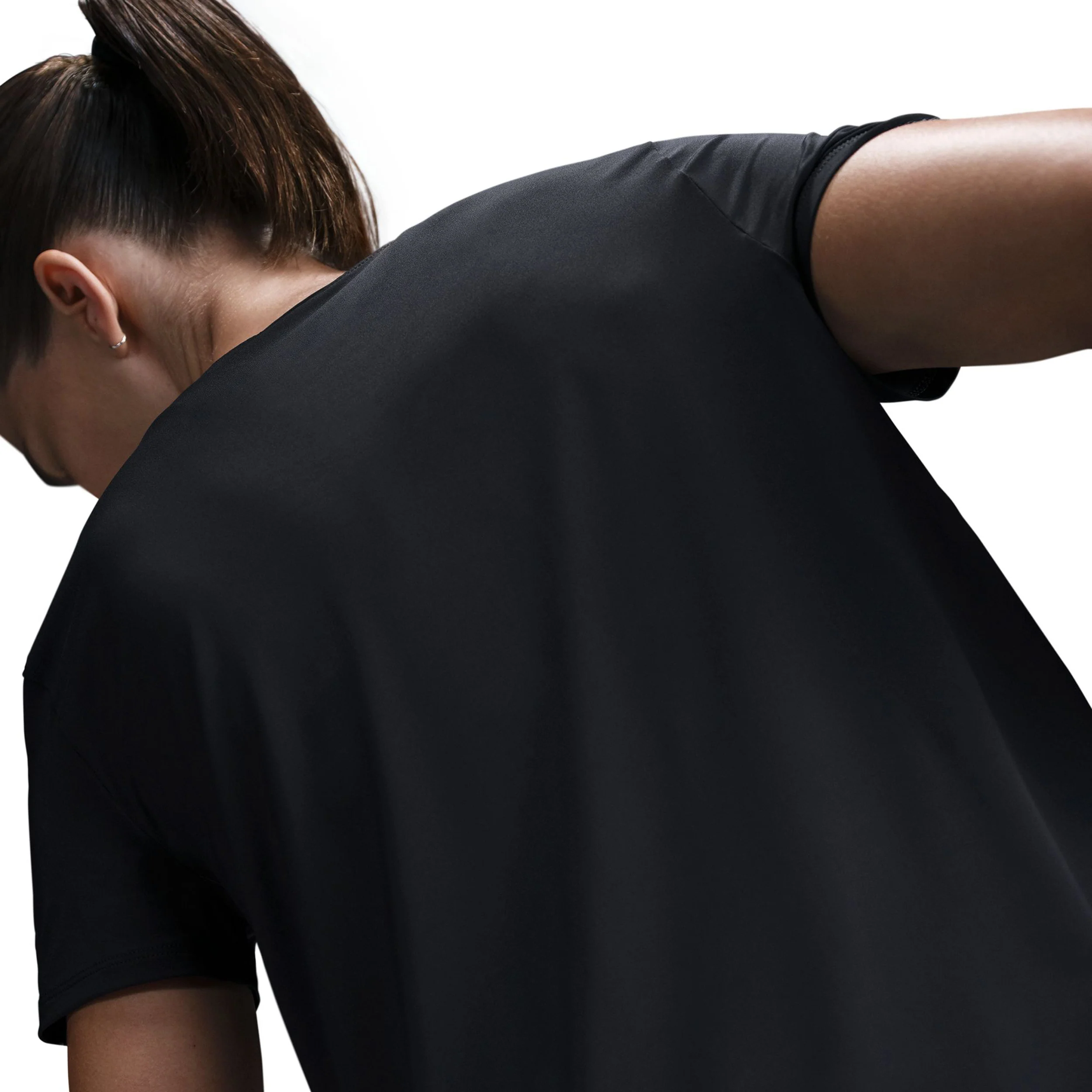 Swoosh Laufshirt Damen-Schwarz - Image 7