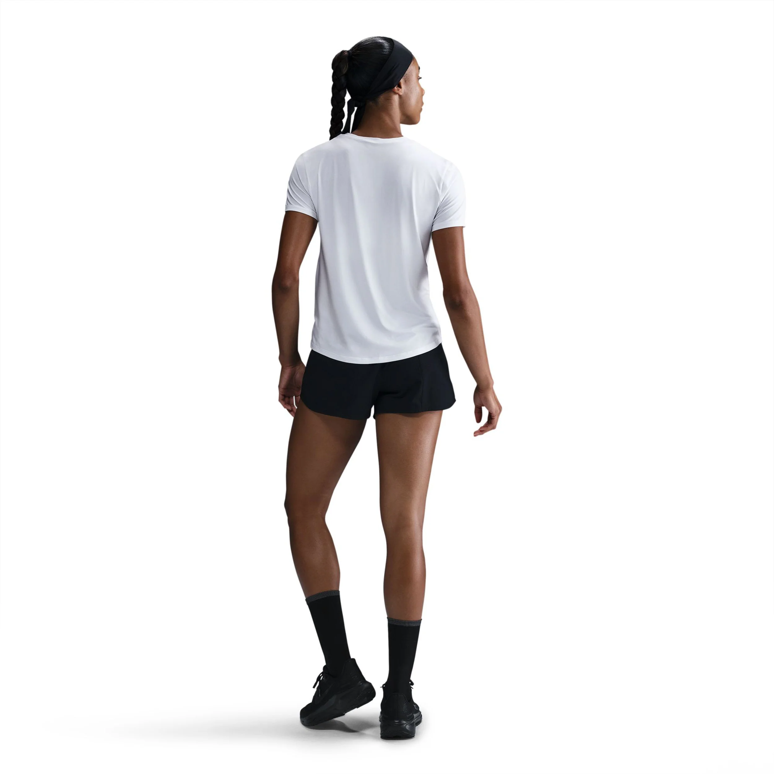 Swoosh Laufshirt Damen-Weiß - Image 5