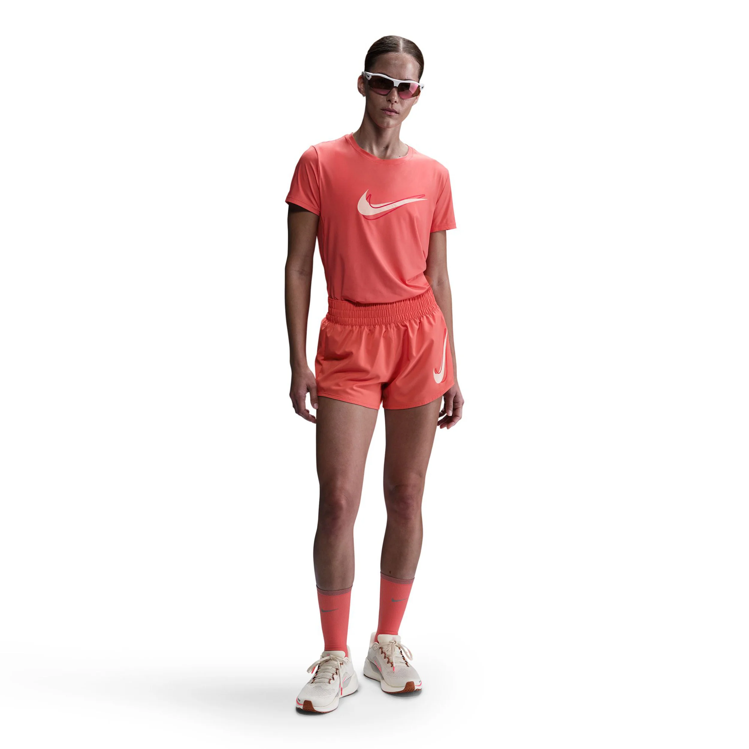Swoosh Laufshorts Damen-Berry - Image 5