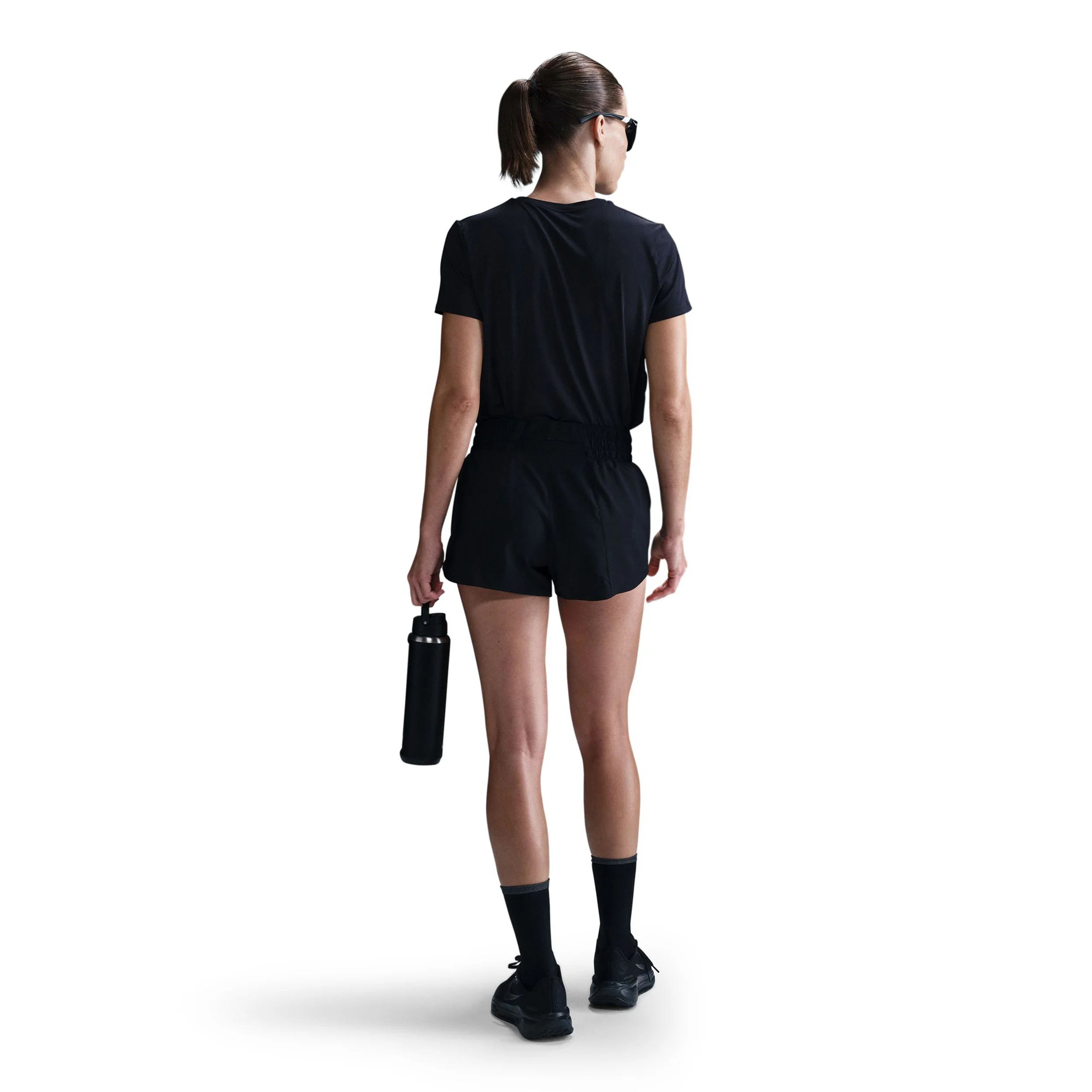 Swoosh Laufshorts Damen-Schwarz - Image 6