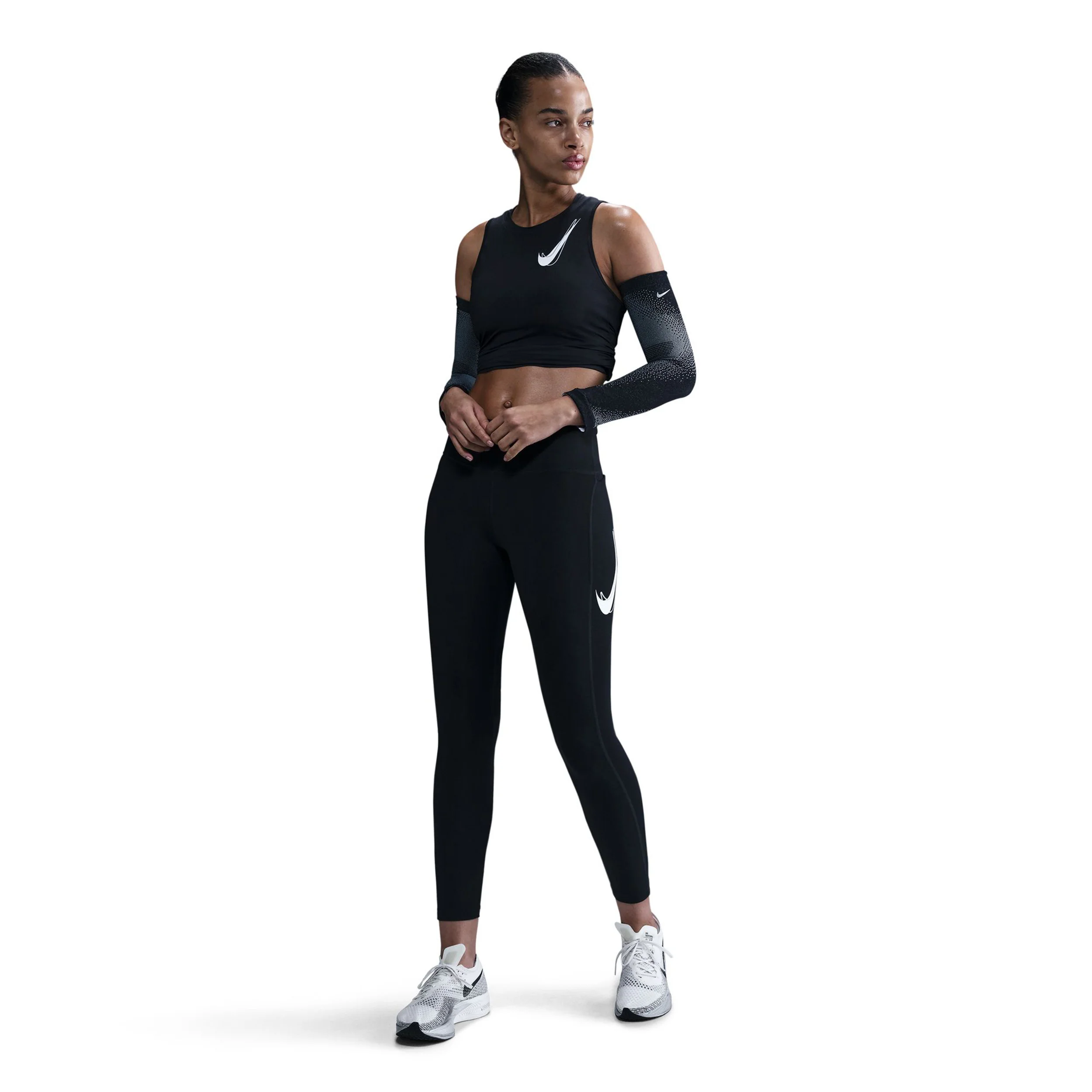 Swoosh Lauftight Damen-Schwarz - Image 6