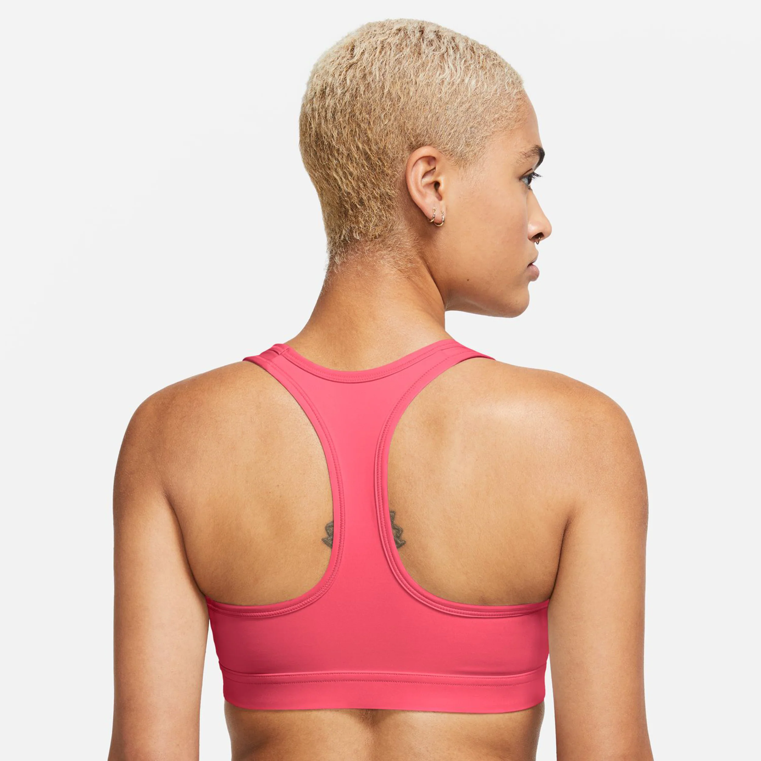 Swoosh MED Support Bra Sport-BH Damen-Pink,Weiß - Image 5
