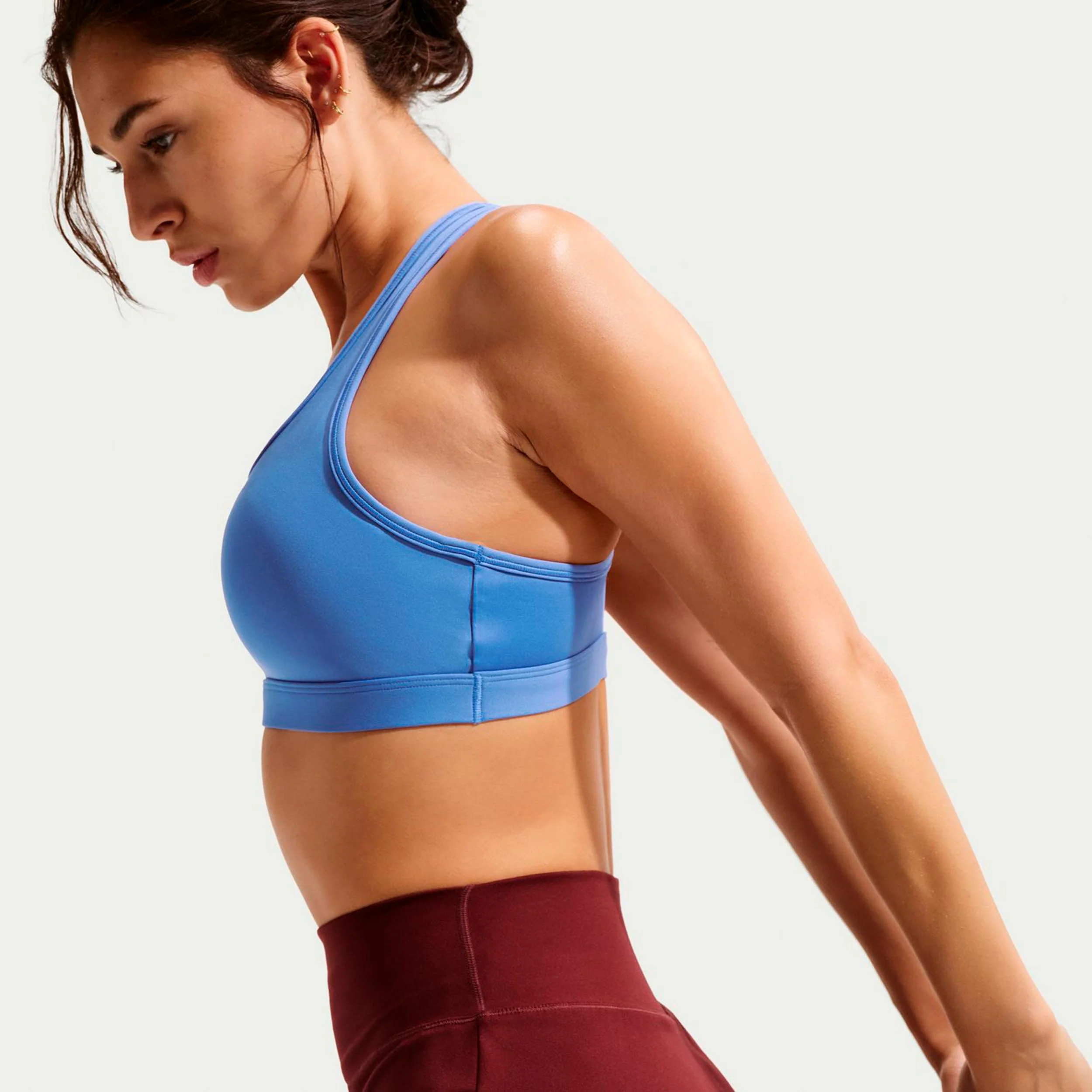 Swoosh Medium Sport-BH Damen-blau, weiß - Image 5