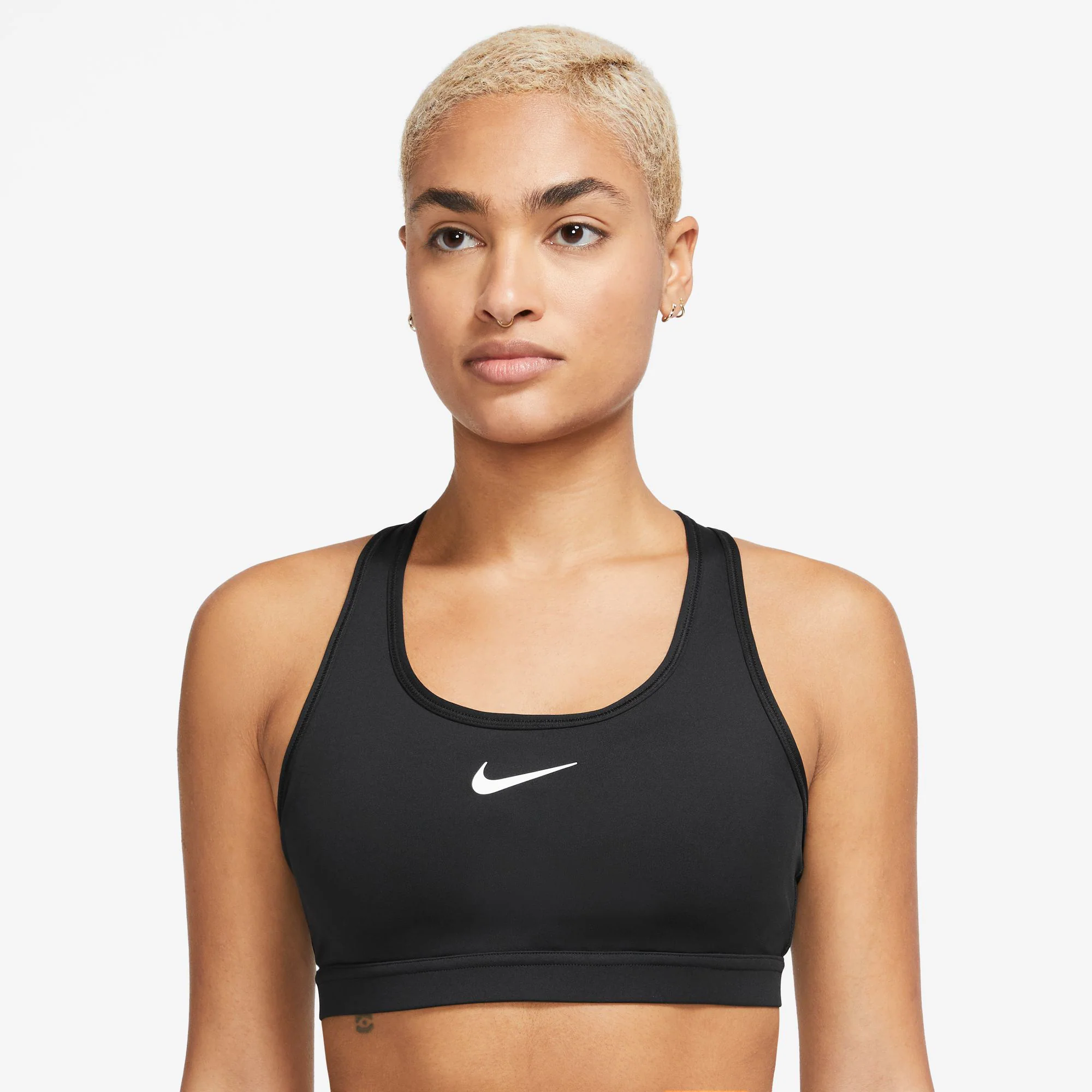 Swoosh Medium Sport-BH Damen-Schwarz - Image 4