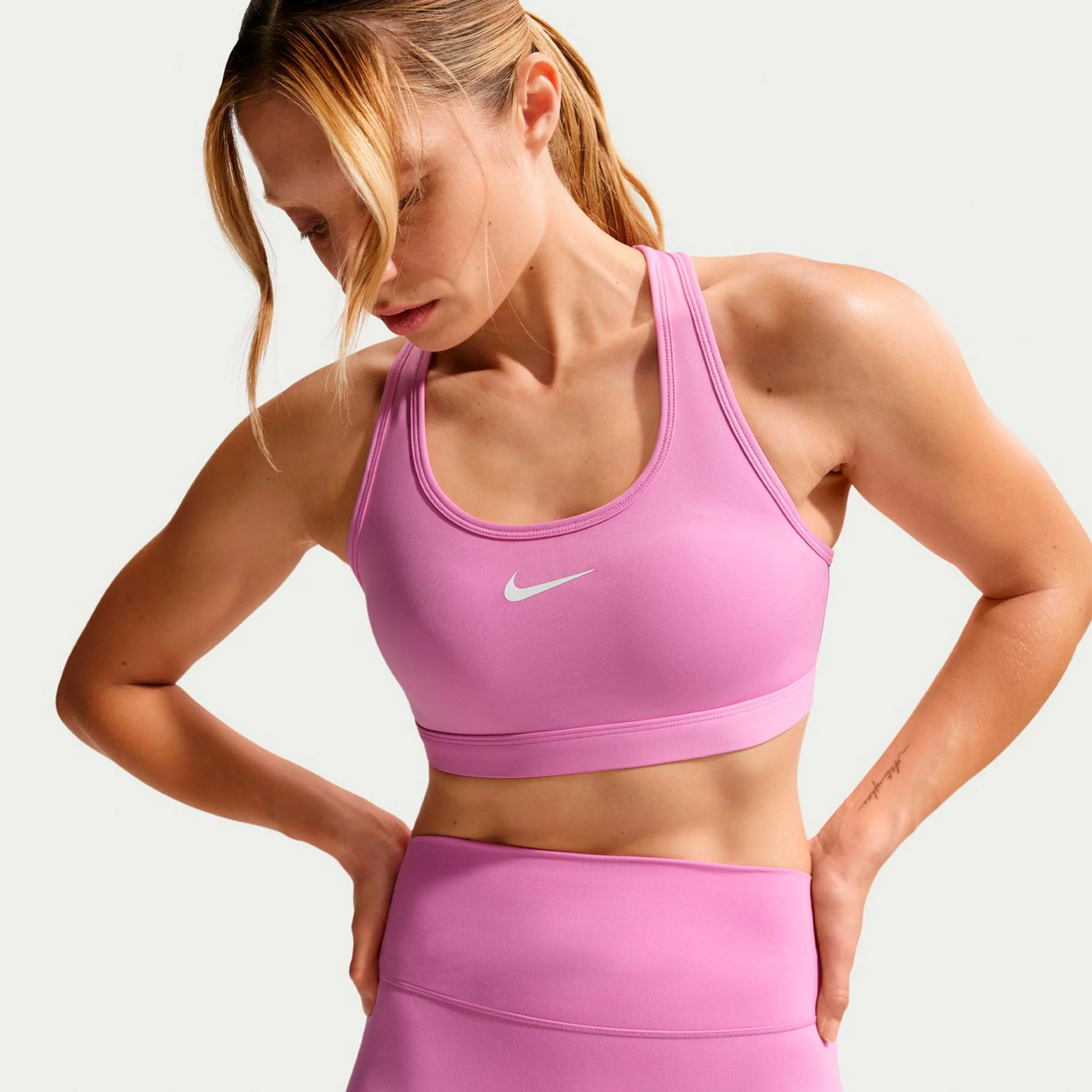 Swoosh Medium Sport-BH Damen - violett - Image 5