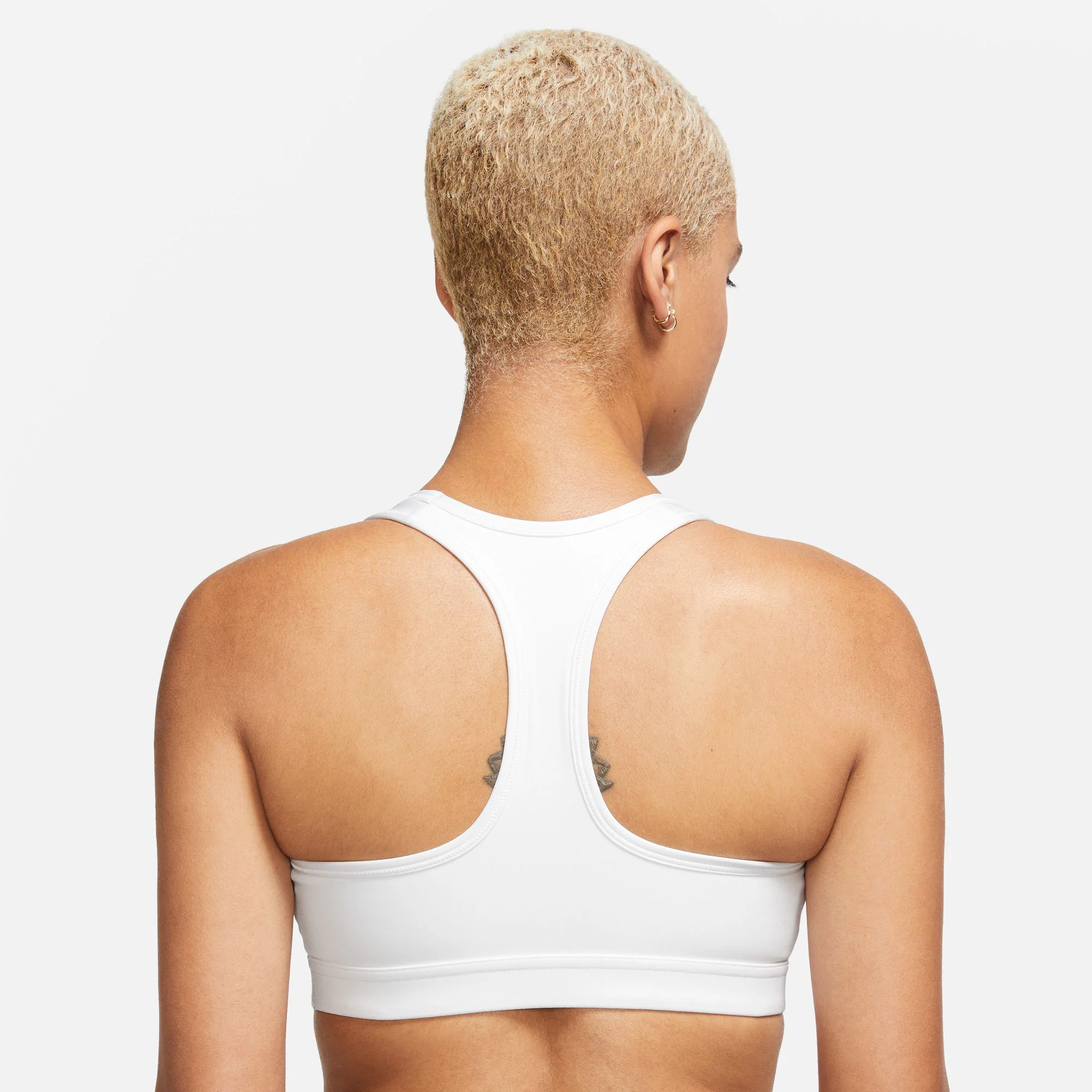 Swoosh Medium Sport-BH Damen-Weiß - Image 5