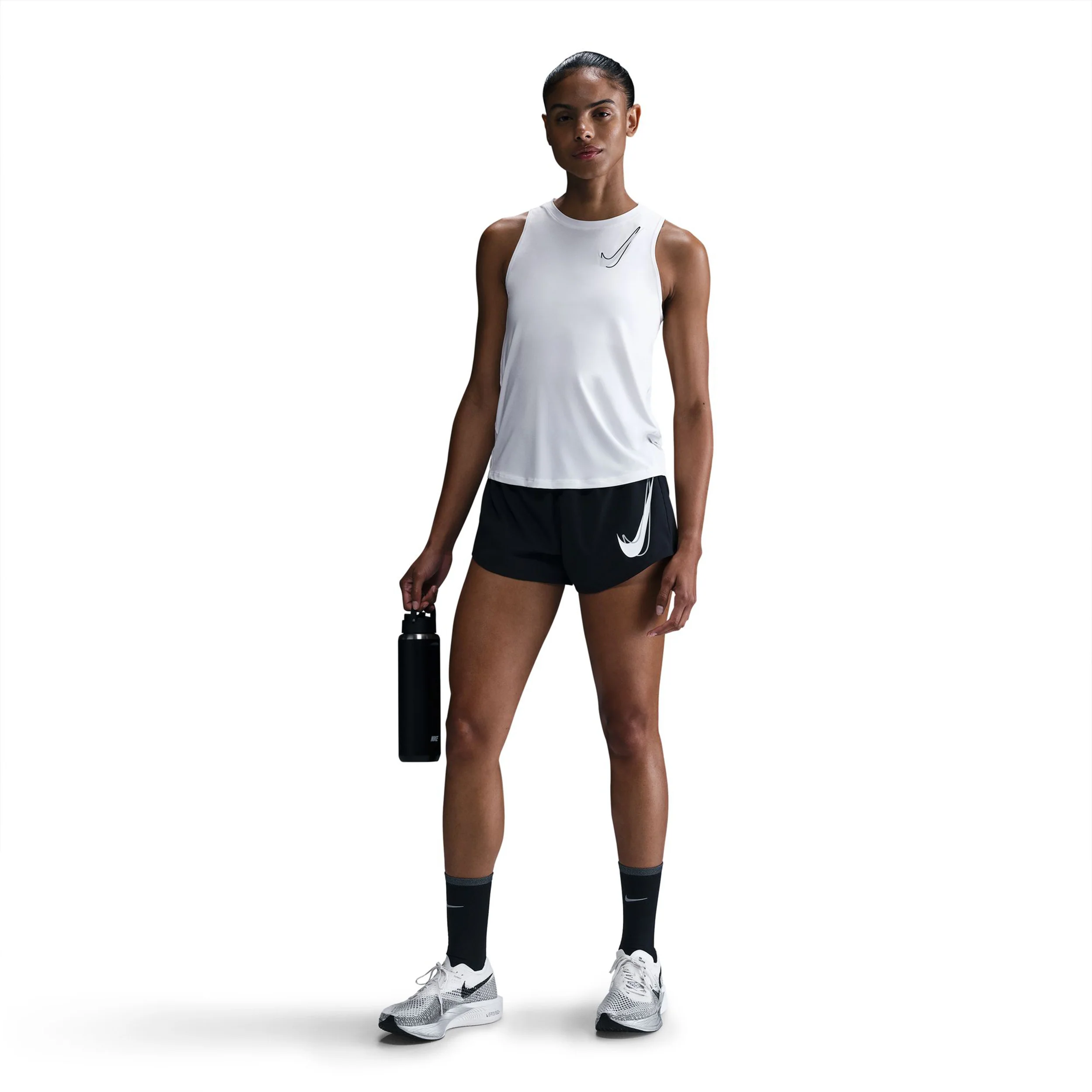 Swoosh Tank-Top Damen-Weiß - Image 4