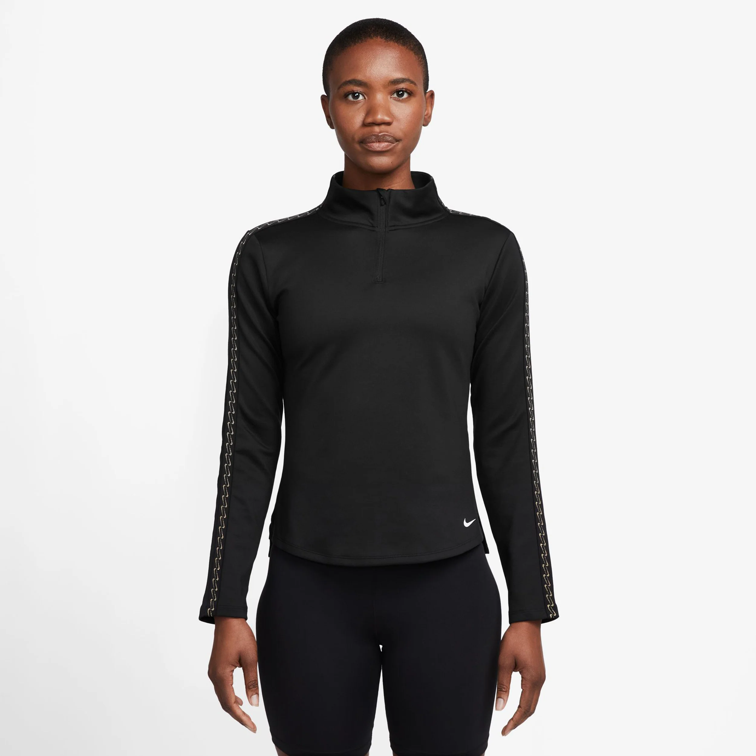 Therma-FIT One Half-Zip Laufshirt Damen-Schwarz - Image 6