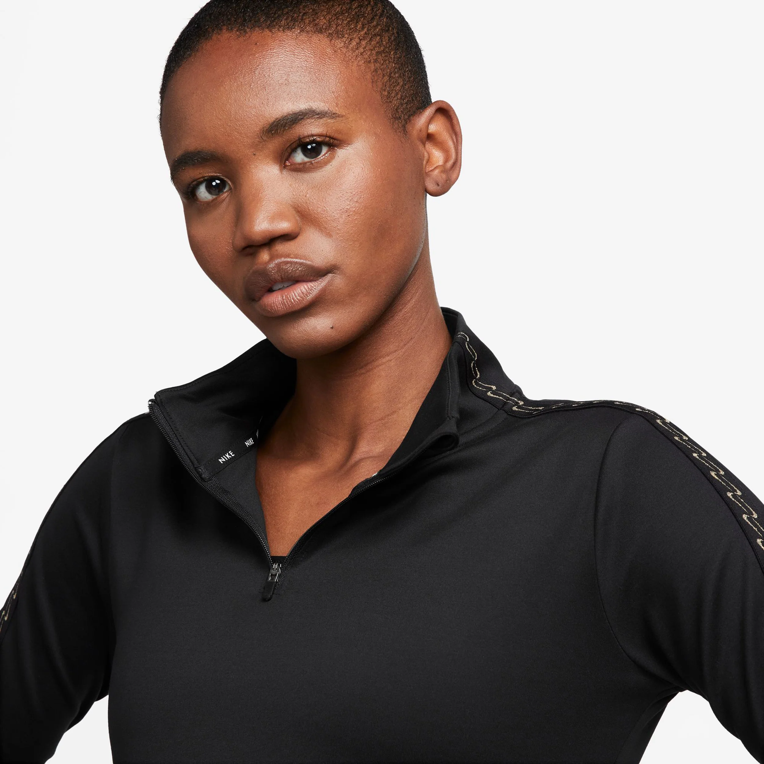 Therma-FIT One Half-Zip Laufshirt Damen-Schwarz - Image 8
