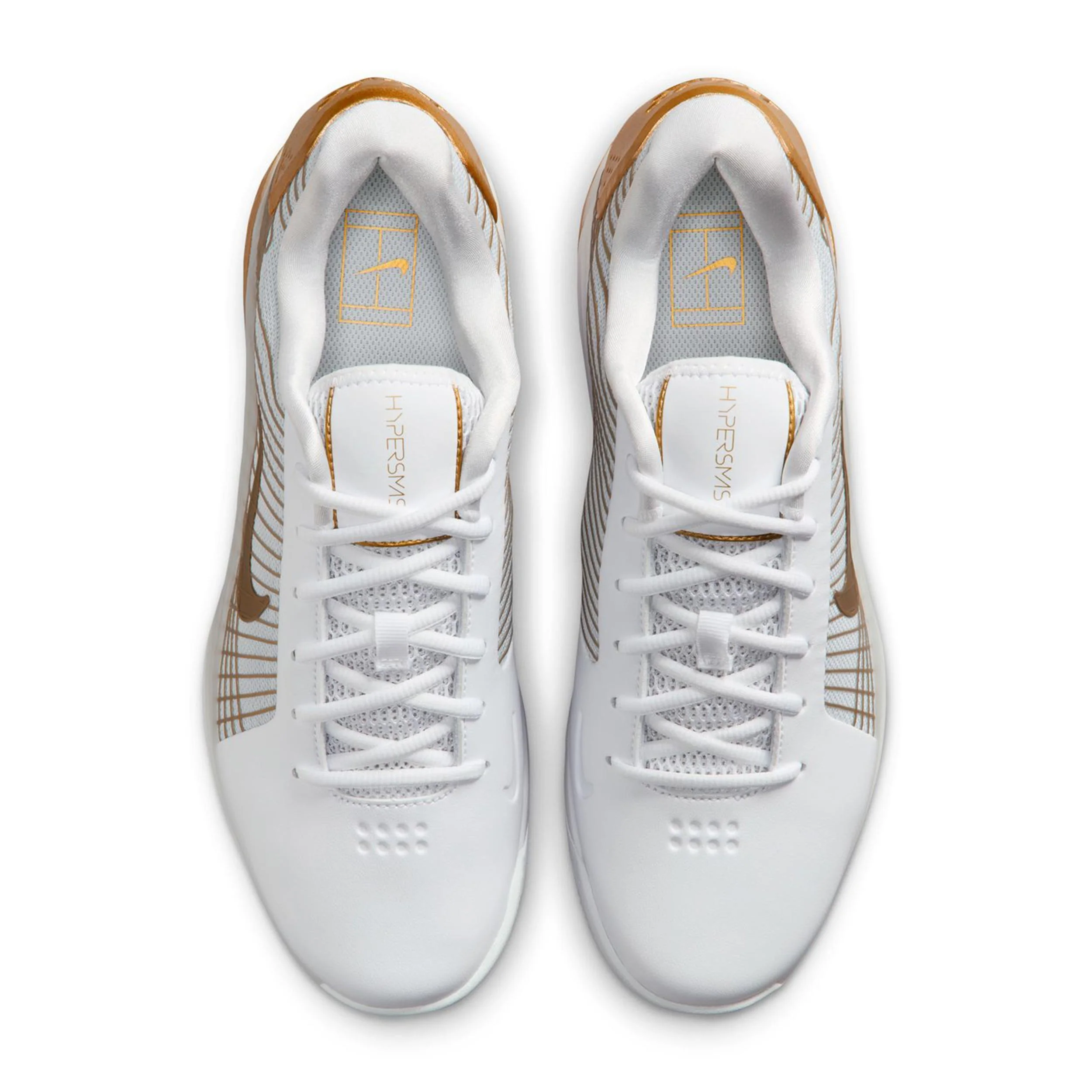Vapor 12 Hypersmash Allcourtschuh Herren - weiß, gold - Image 3