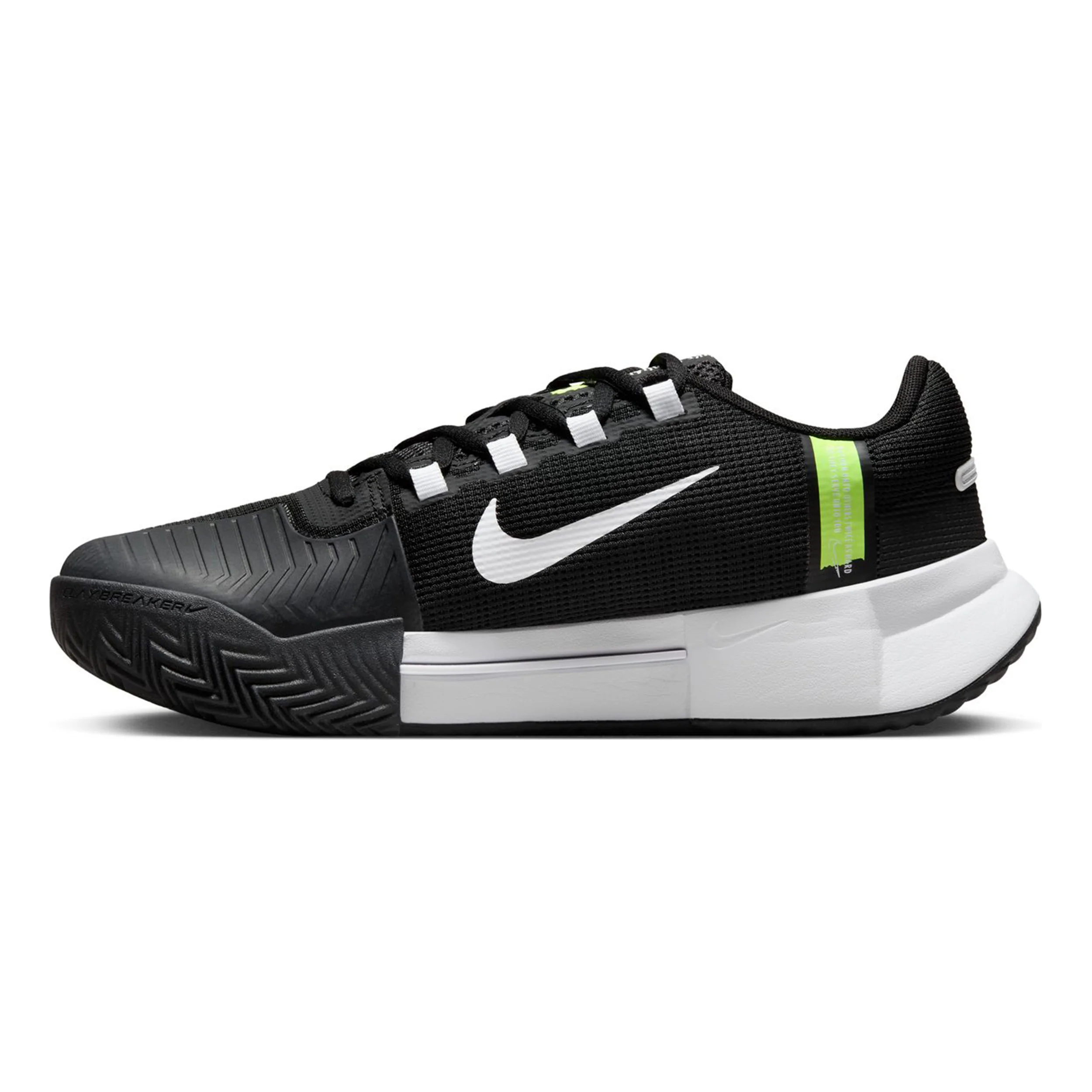 Zoom GP Challenge 1 Sandplatzschuh Damen-Schwarz,Weiß - Image 2