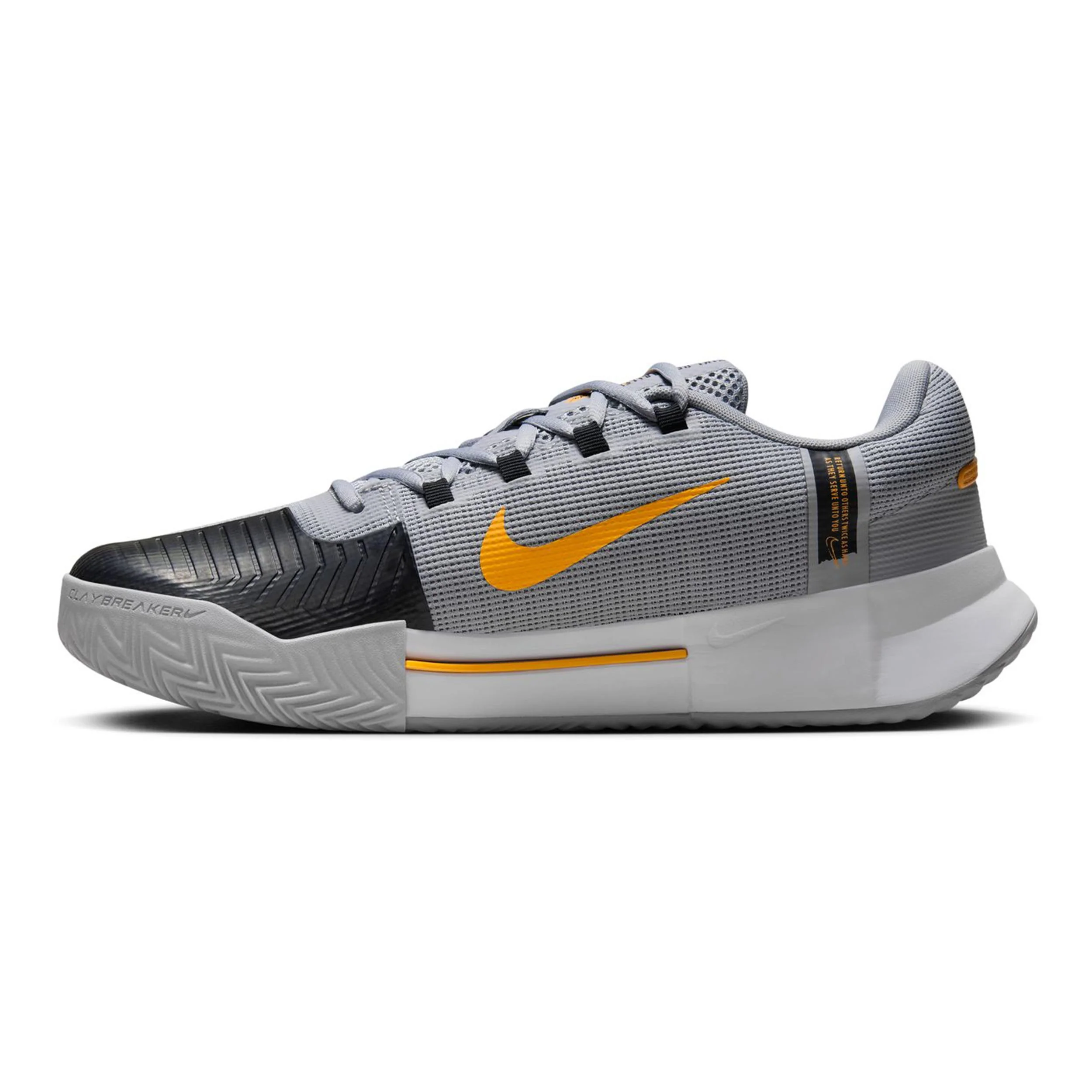 Zoom GP Challenge 1 Sandplatzschuh Herren-Grau,Orange - Image 2