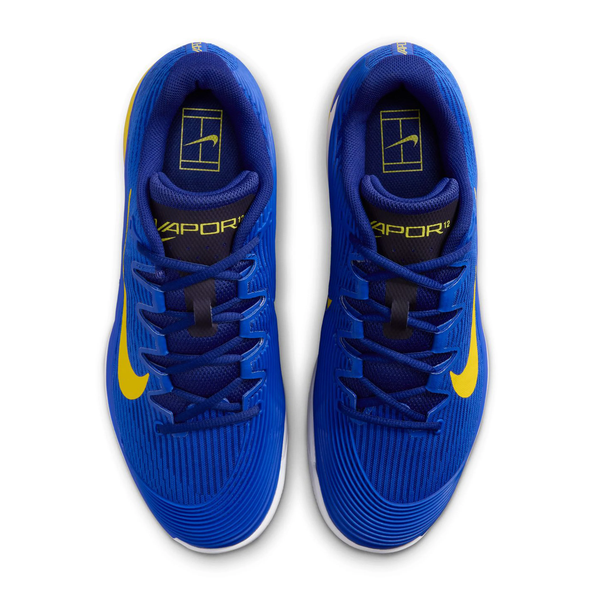 Zoom Vapor 12 Allcourtschuh Herren-blau, gelb - Image 3