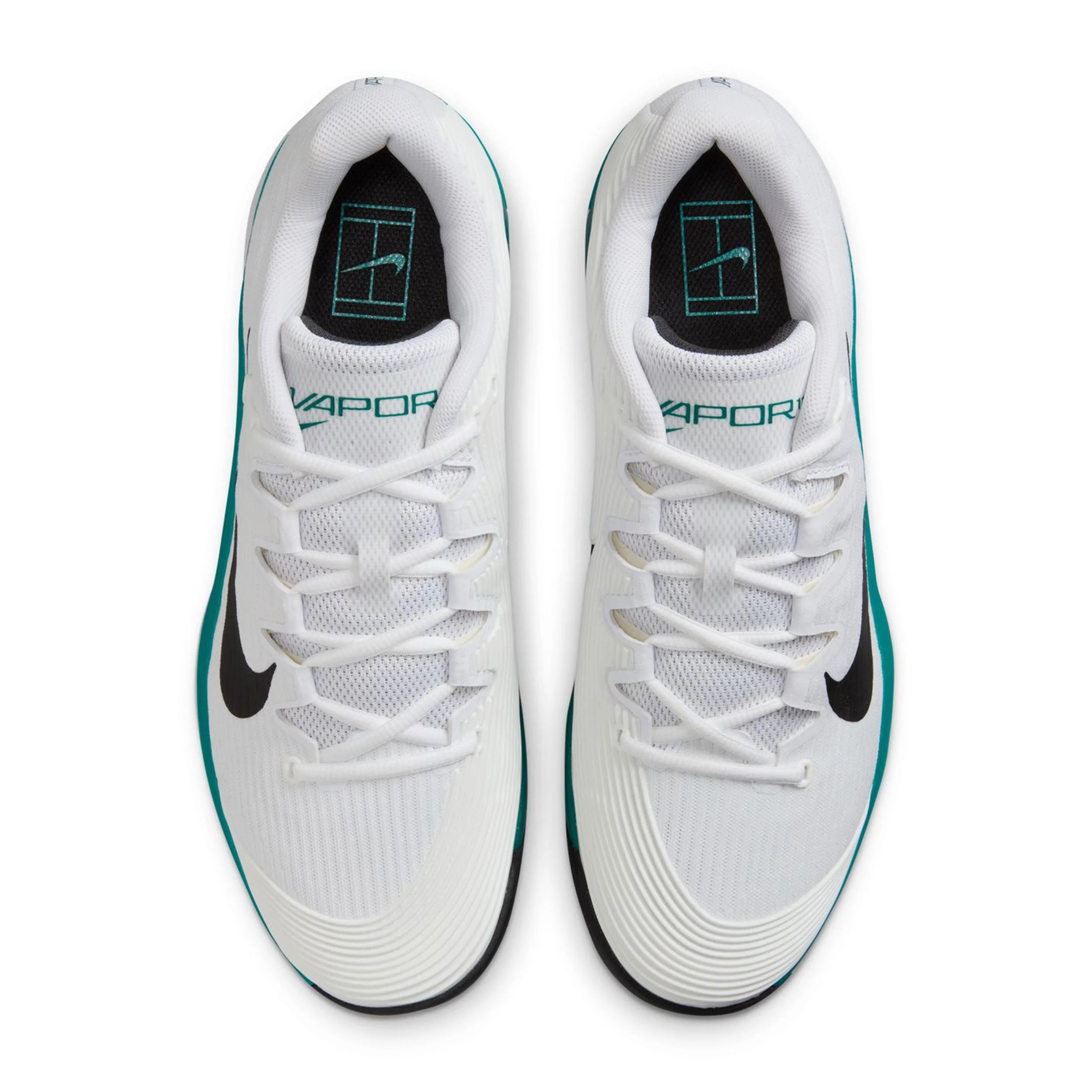 Zoom Vapor 12 Allcourtschuh Herren-weiß, petrol - Image 3