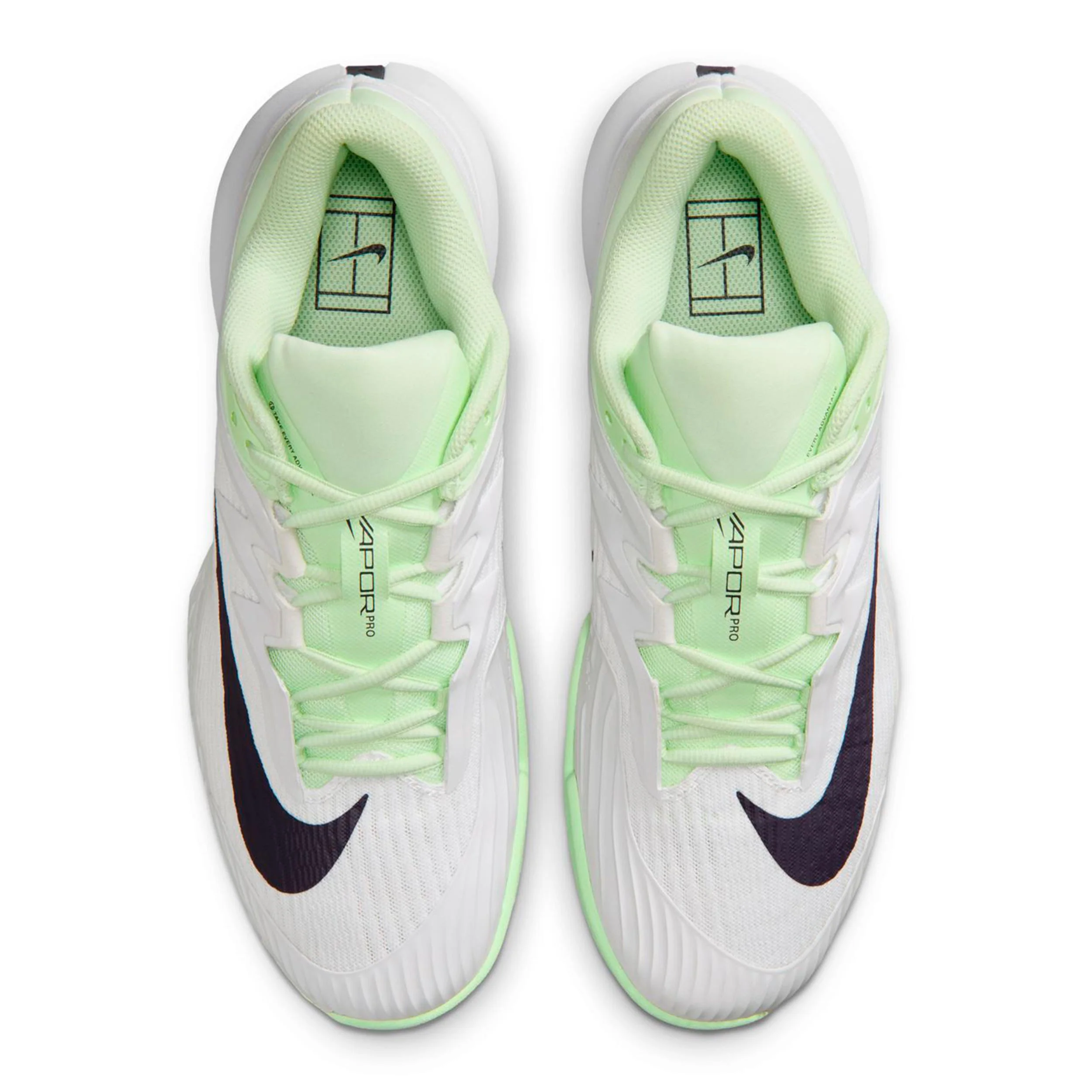 Zoom Vapor Pro 3 Allcourtschuh Herren-weiß, hellgrün - Image 3
