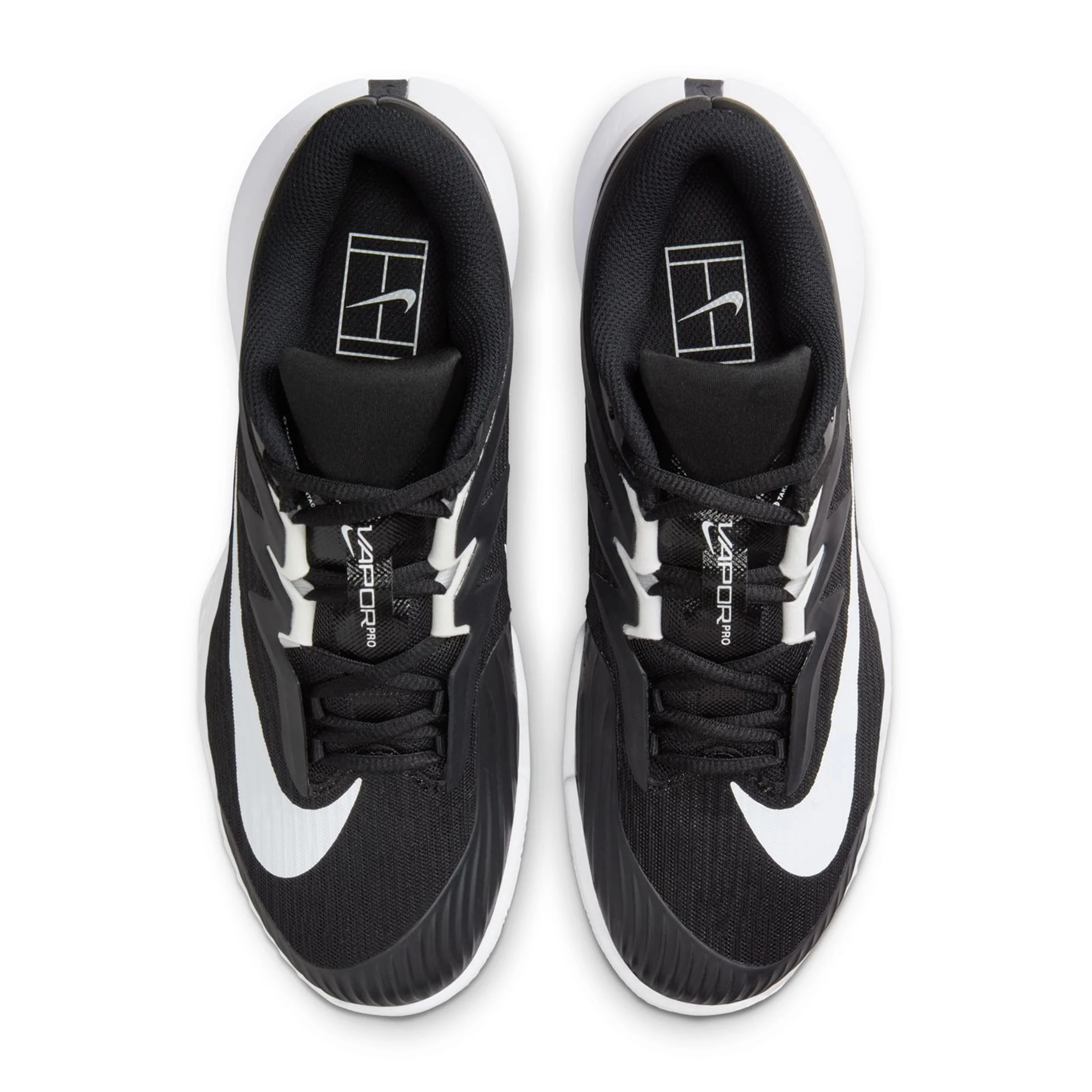 Zoom Vapor Pro 3 Sandplatzschuh Damen-schwarz, weiß - Image 3
