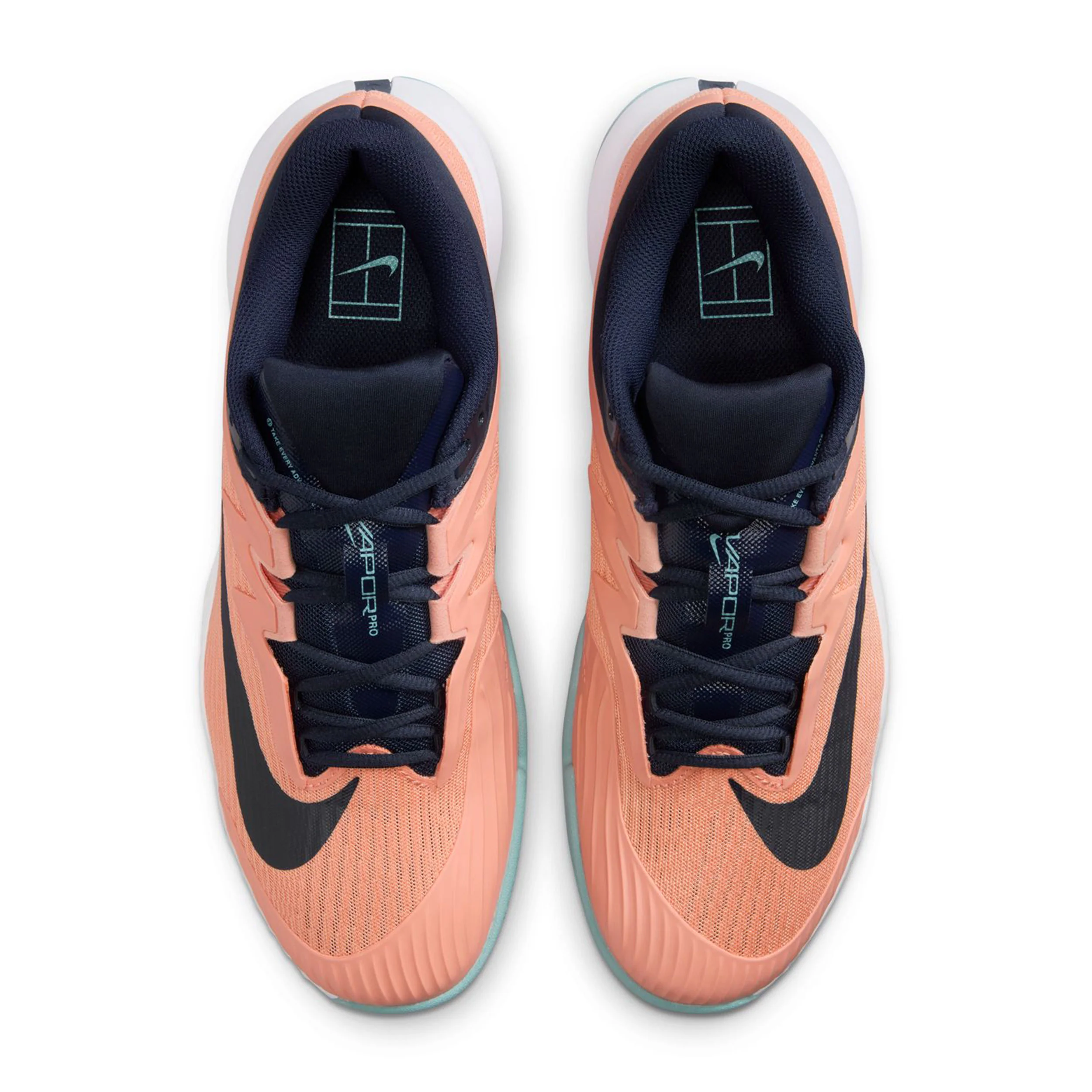Zoom Vapor Pro 3 Sandplatzschuh Herren-apricot, weiß - Image 3