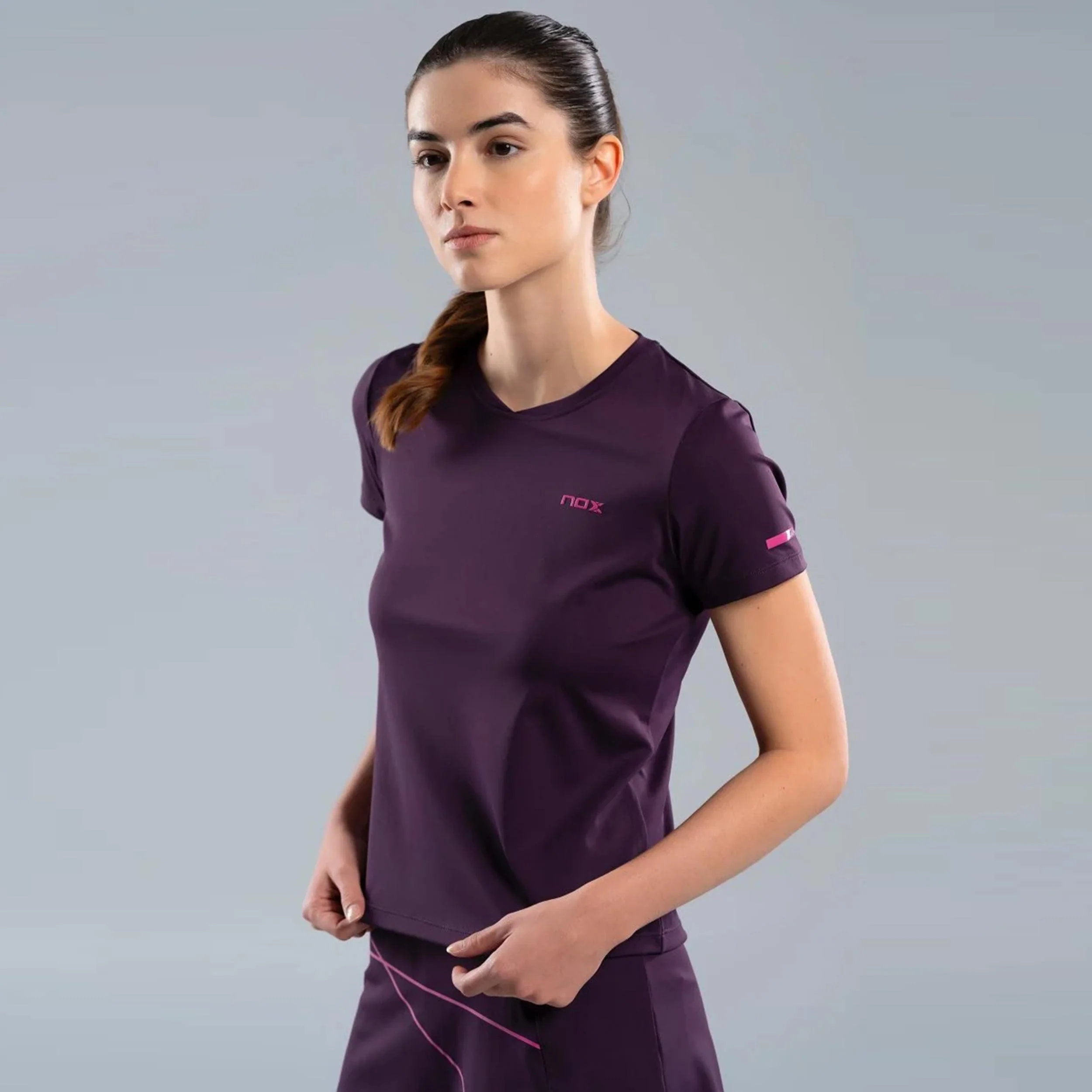Pro T-Shirt Damen-lila - Image 4