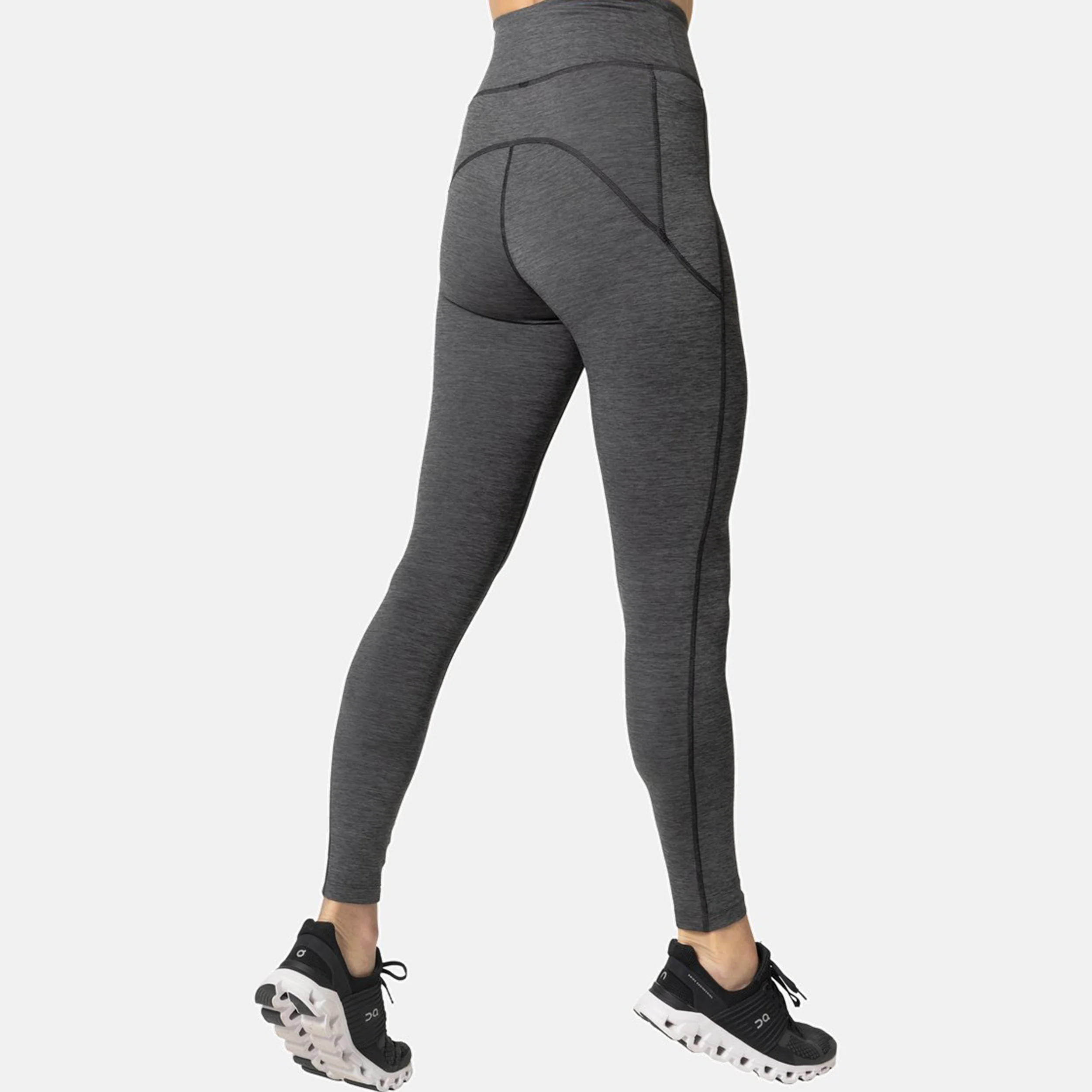 Active 365 Melange Lauftight Damen-Schwarz - Image 4
