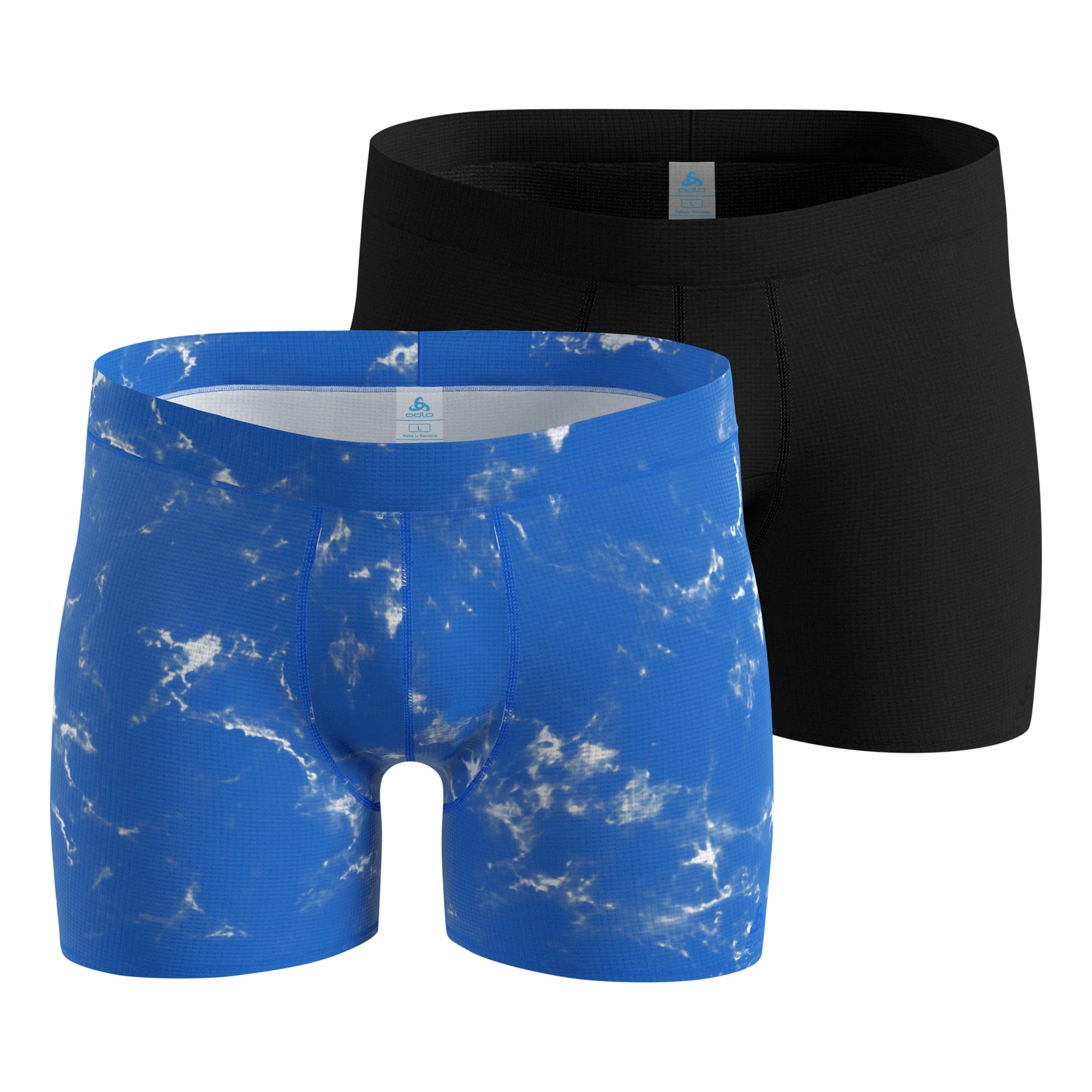 Active Light Graphic 2 pack Boxer Short Herren-blau, schwarz