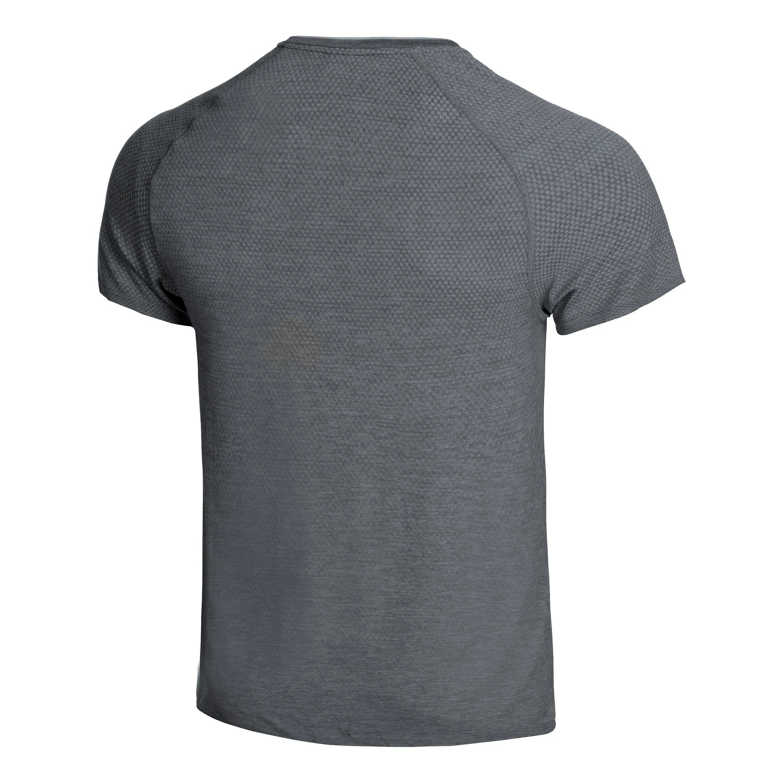 Crew Neck Essential Seamless Laufshirt Herren-Grau - Image 2