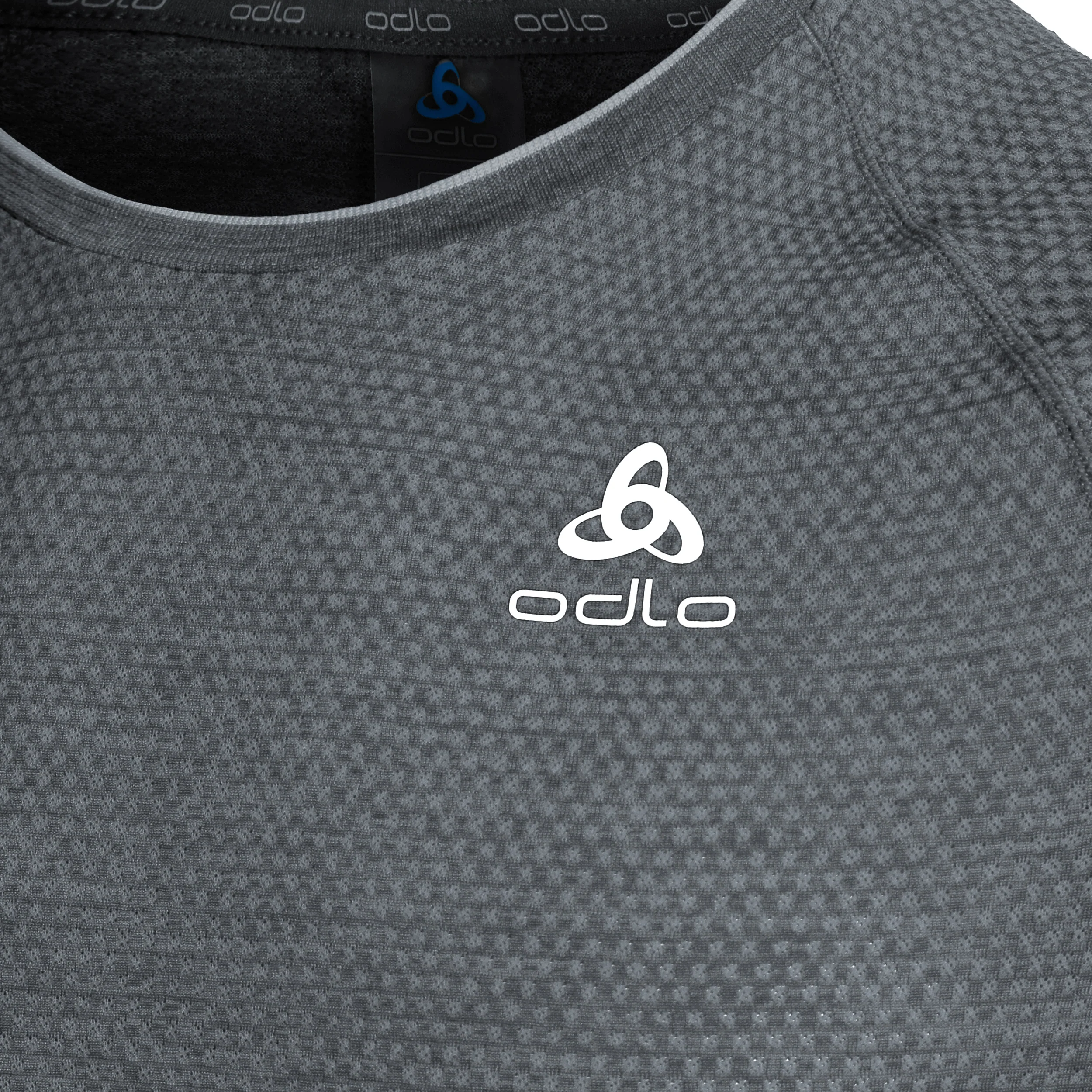 Crew Neck Essential Seamless Laufshirt Herren-Grau - Image 3
