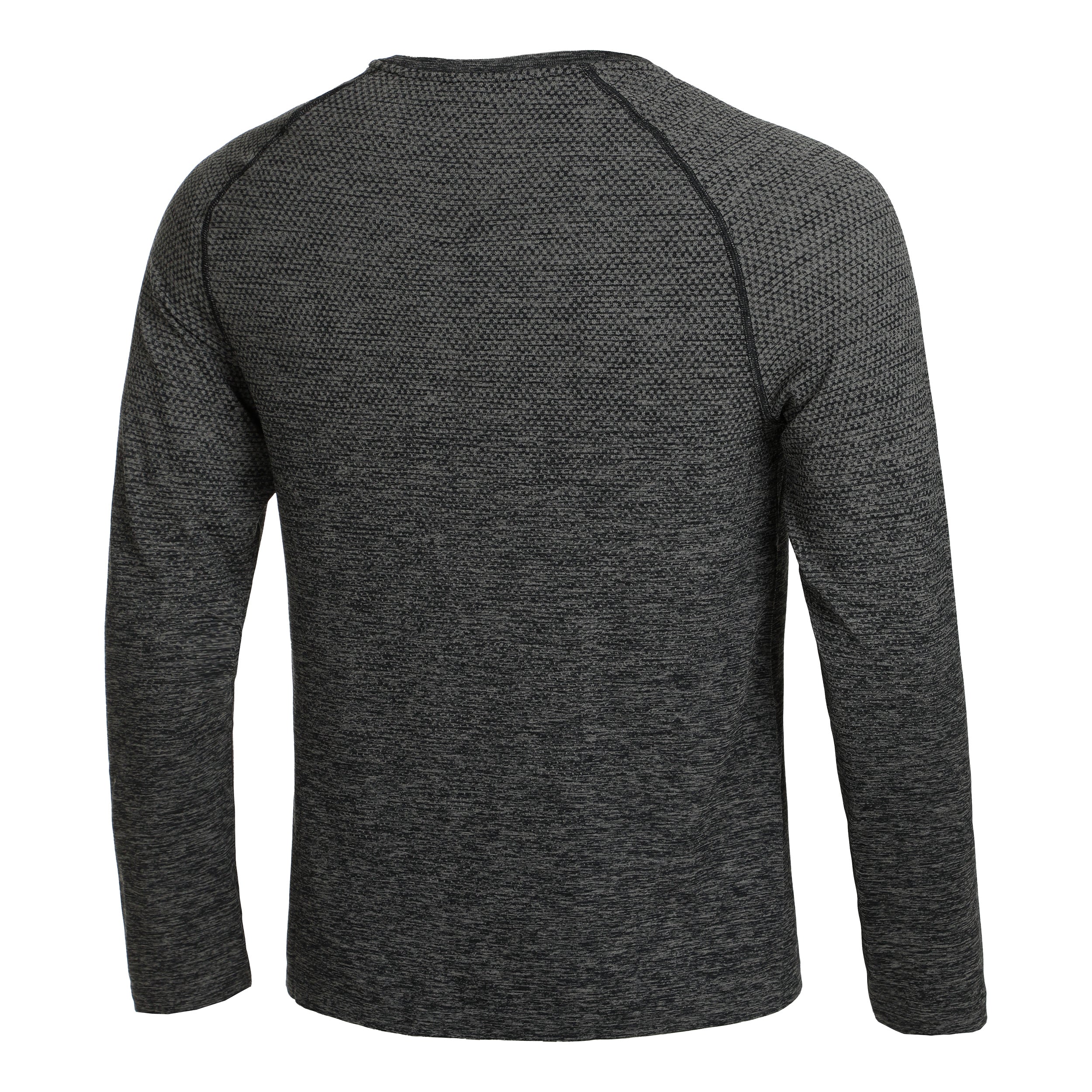 Crew Neck Essential Seamless Longsleeve Herren-Grau - Image 2