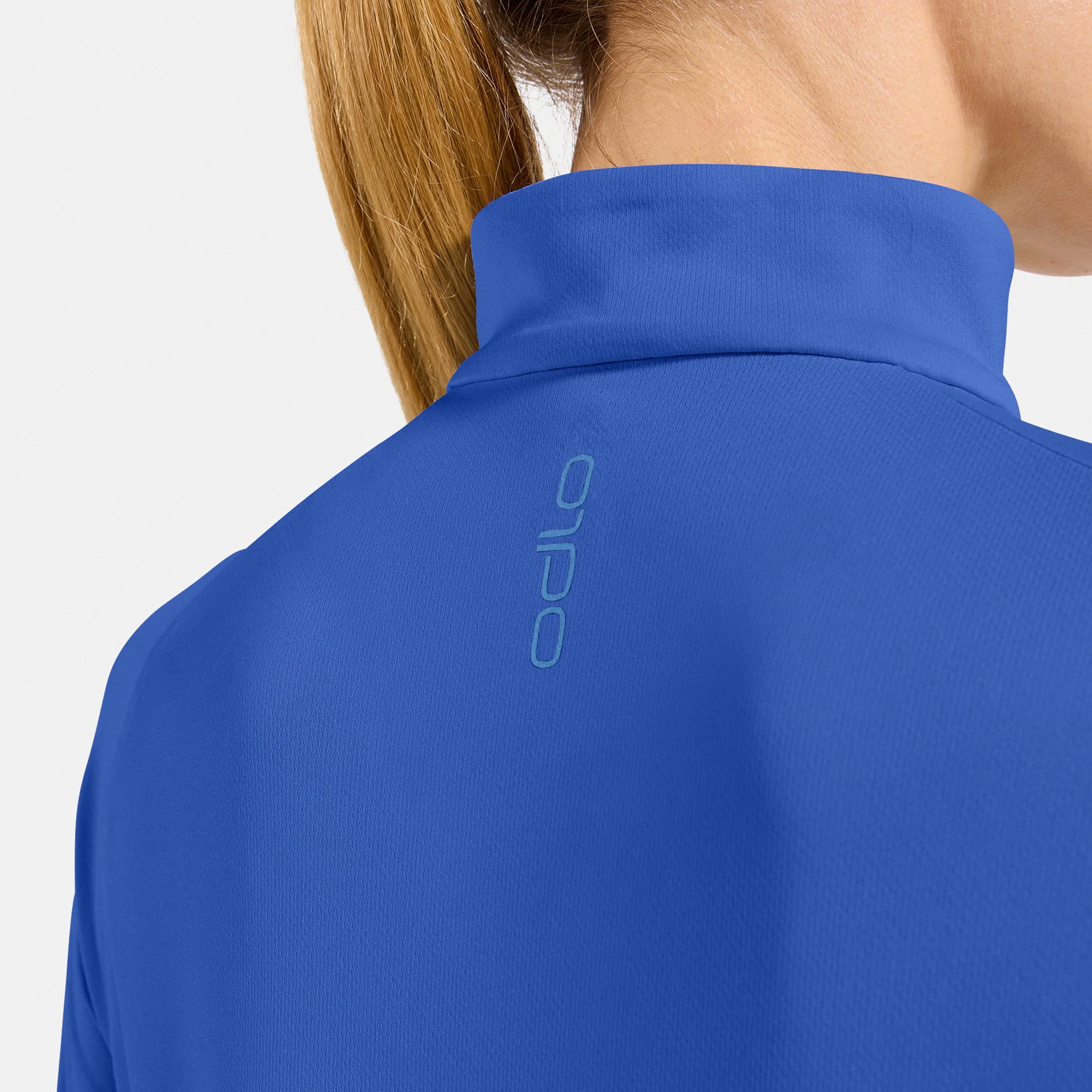 Essential 1/2 Zip Laufshirt Damen-blau - Image 6