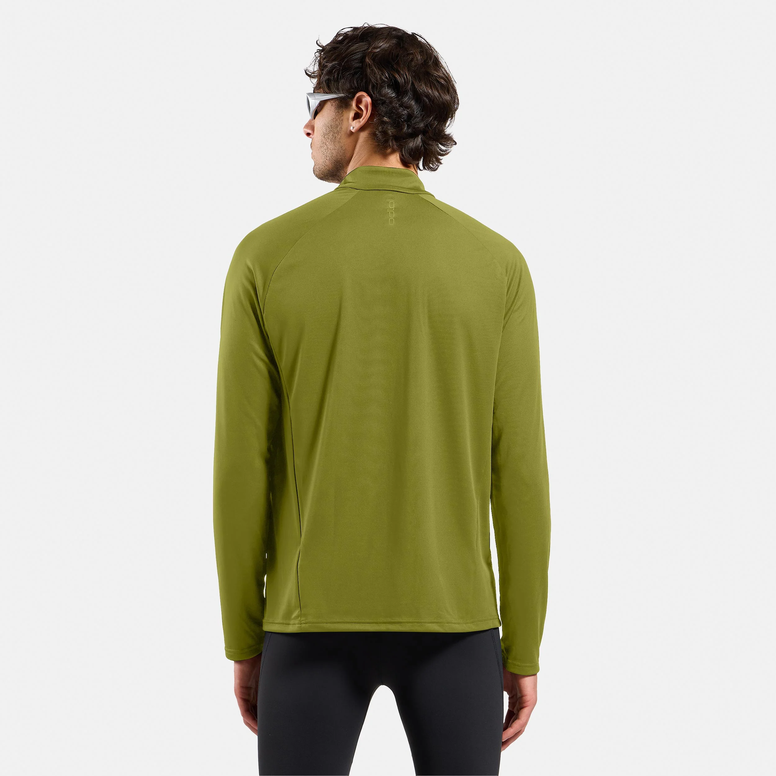 Essential 1/2 Zip Laufshirt Herren-grün - Image 4