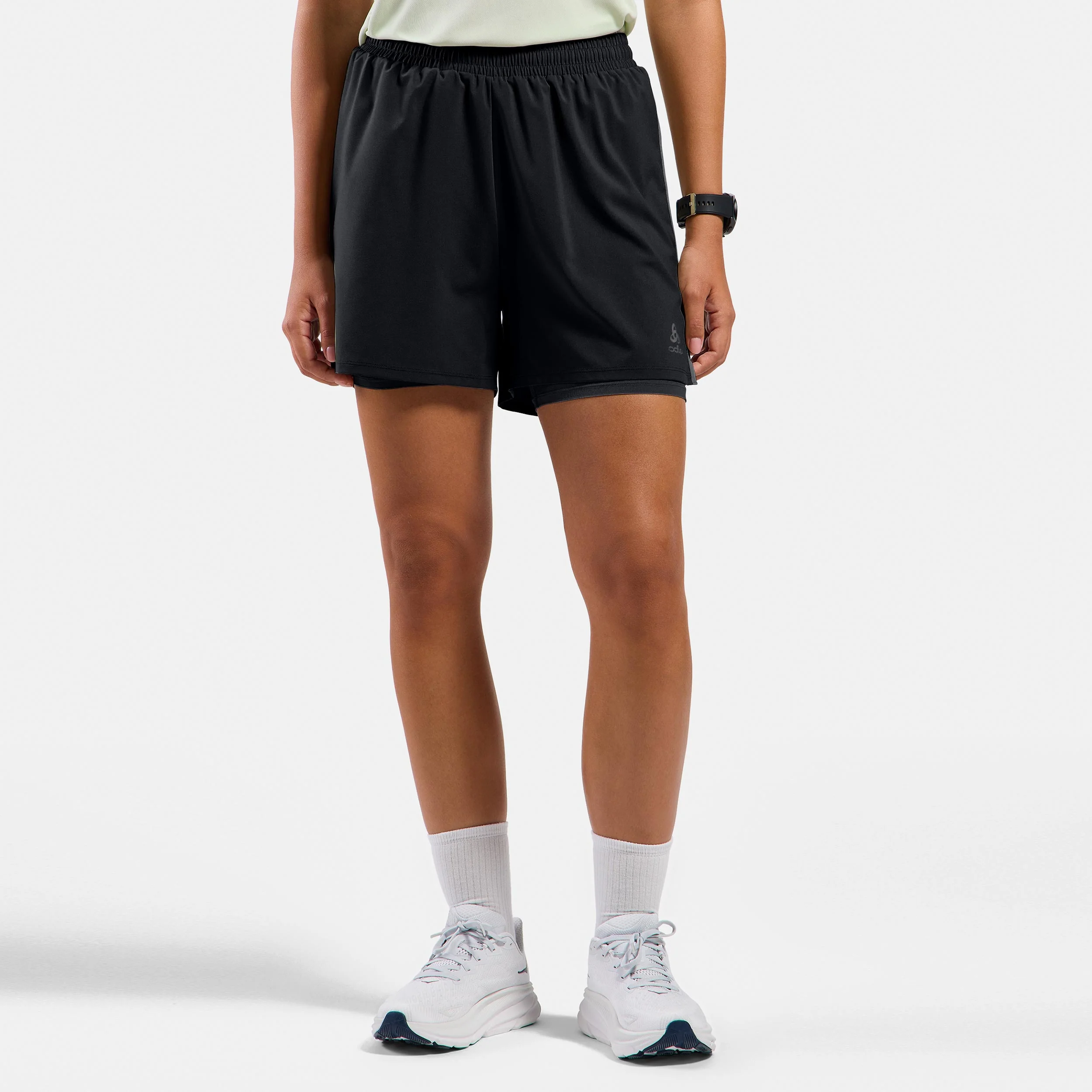 Essential 4in 2in1 Laufshorts Damen-Schwarz - Image 3