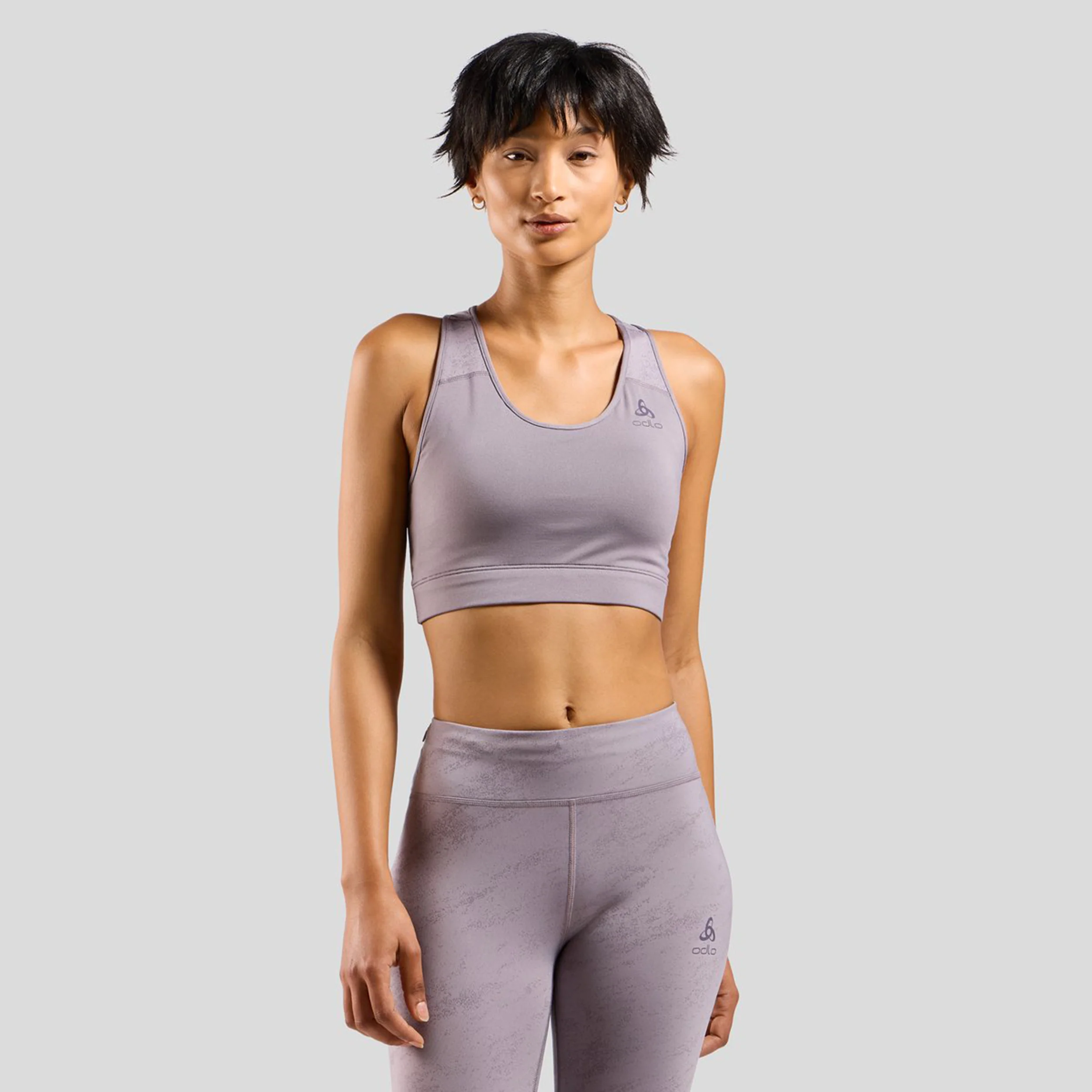 Essential Bralette Print Sport-BH Damen - grau, - Image 3